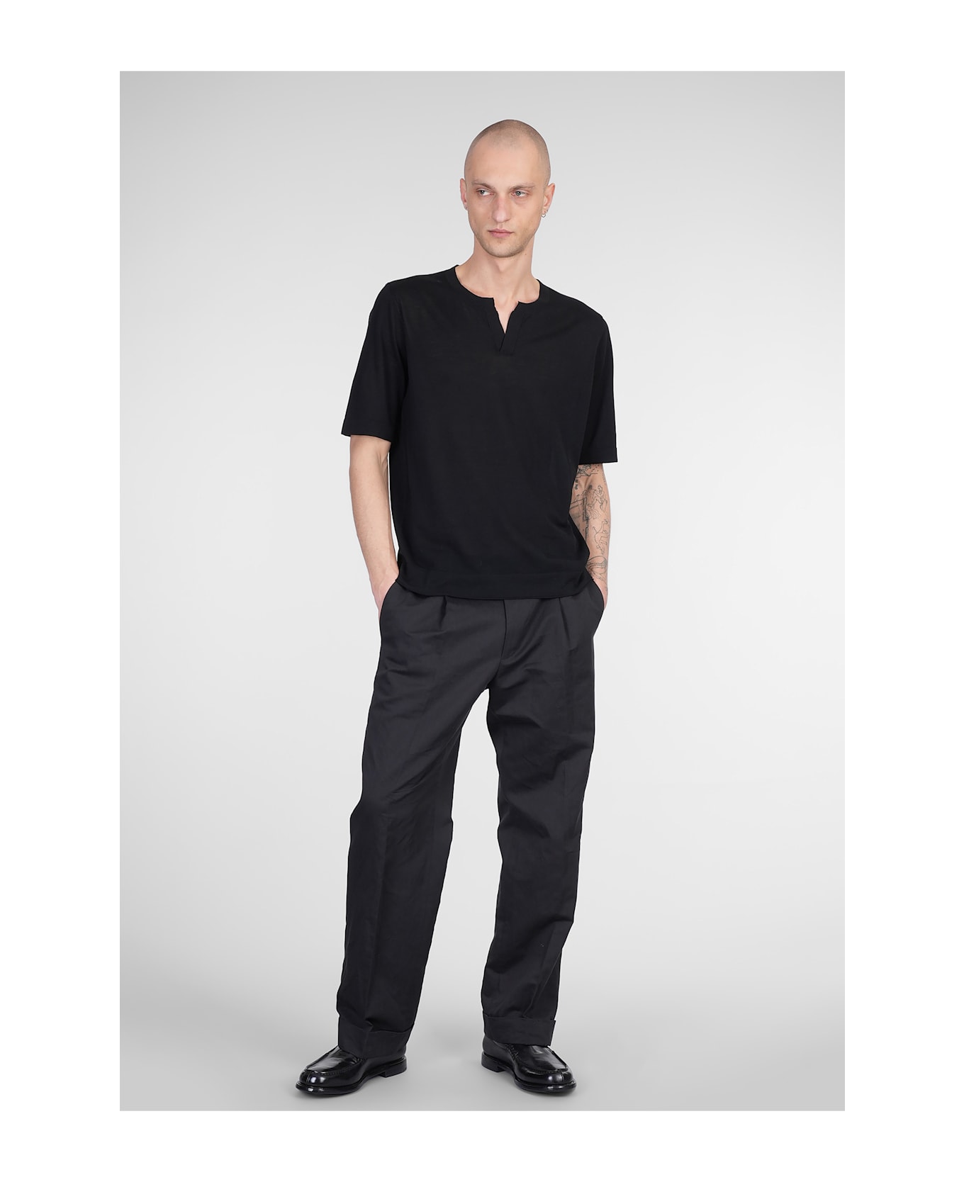 Ballantyne T-shirt In Black Cotton - black