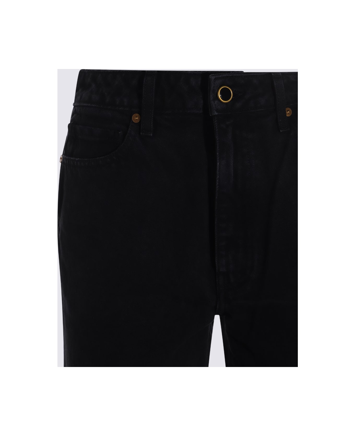 Khaite Black Cotton Denim Jeans - PRESCOTT