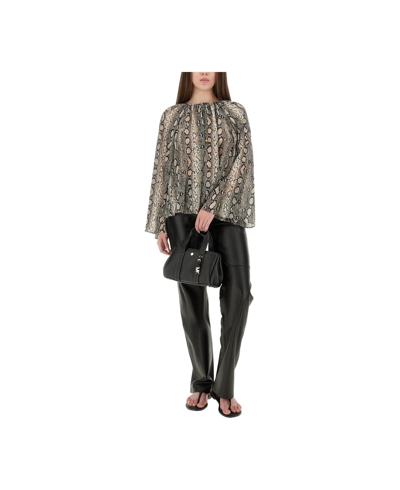 Michael Kors Leather Pants - BLACK