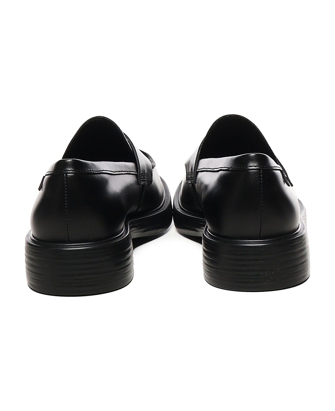 Camper Dean Leather Moccasins - Black