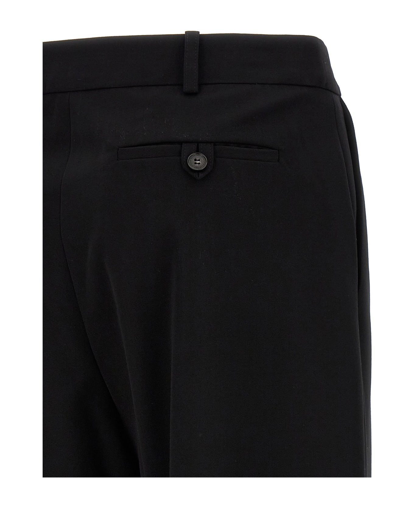Stella McCartney Logo Detailed Tailored Pants - Black