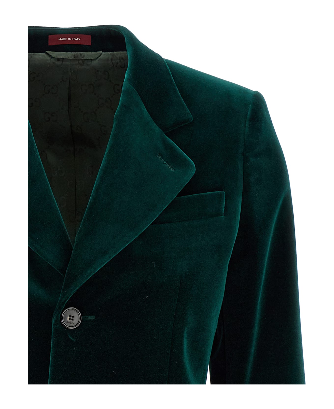 Gucci Velvet Blazer - Green