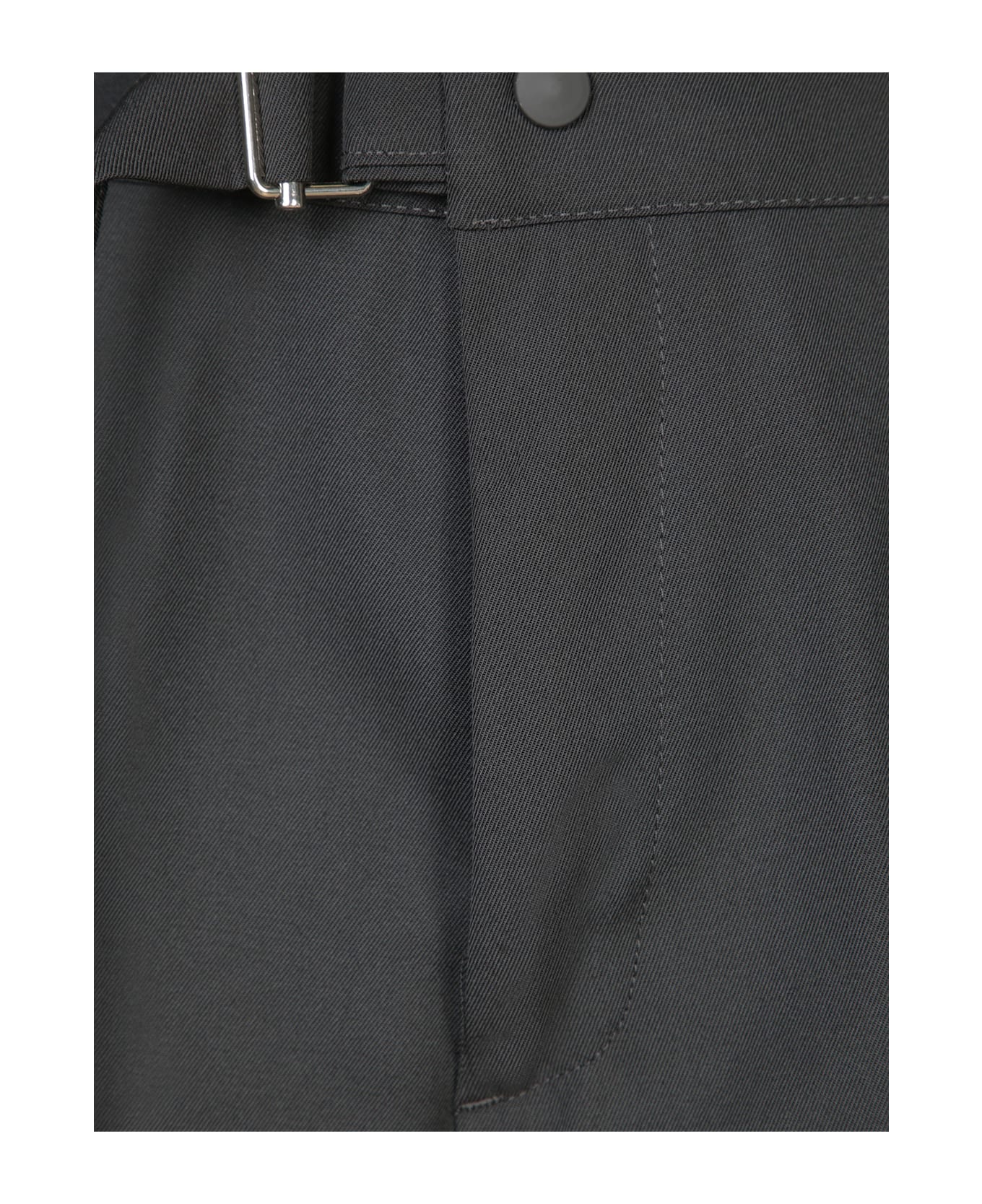 costumein Black Drawstring Trousers - Black