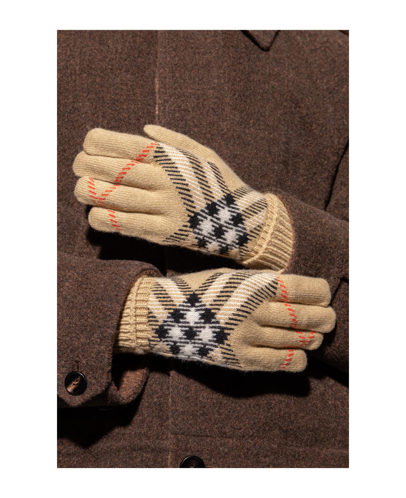 Burberry Cashmere Gloves - SAND