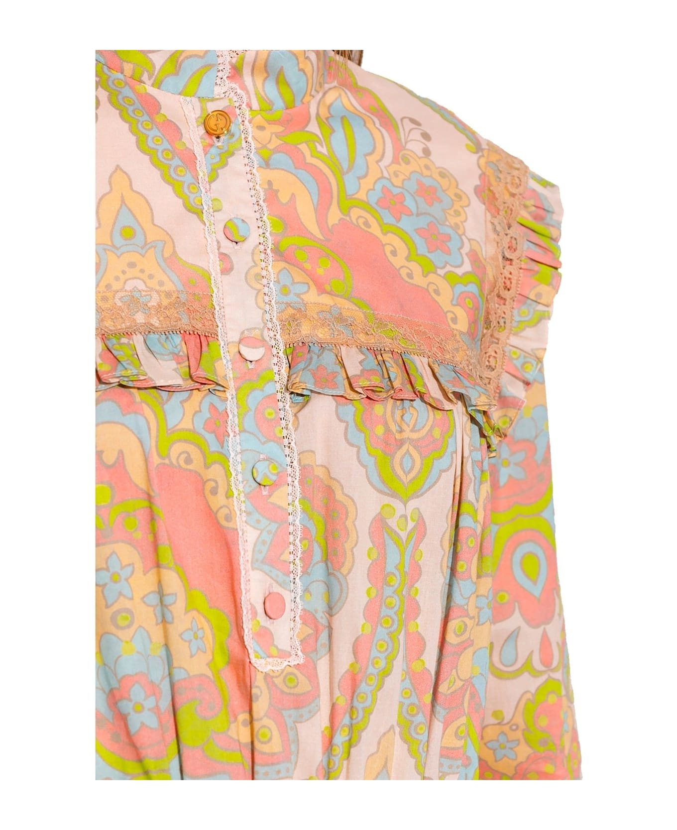 Gucci Fiorito Floral Dress - Pink