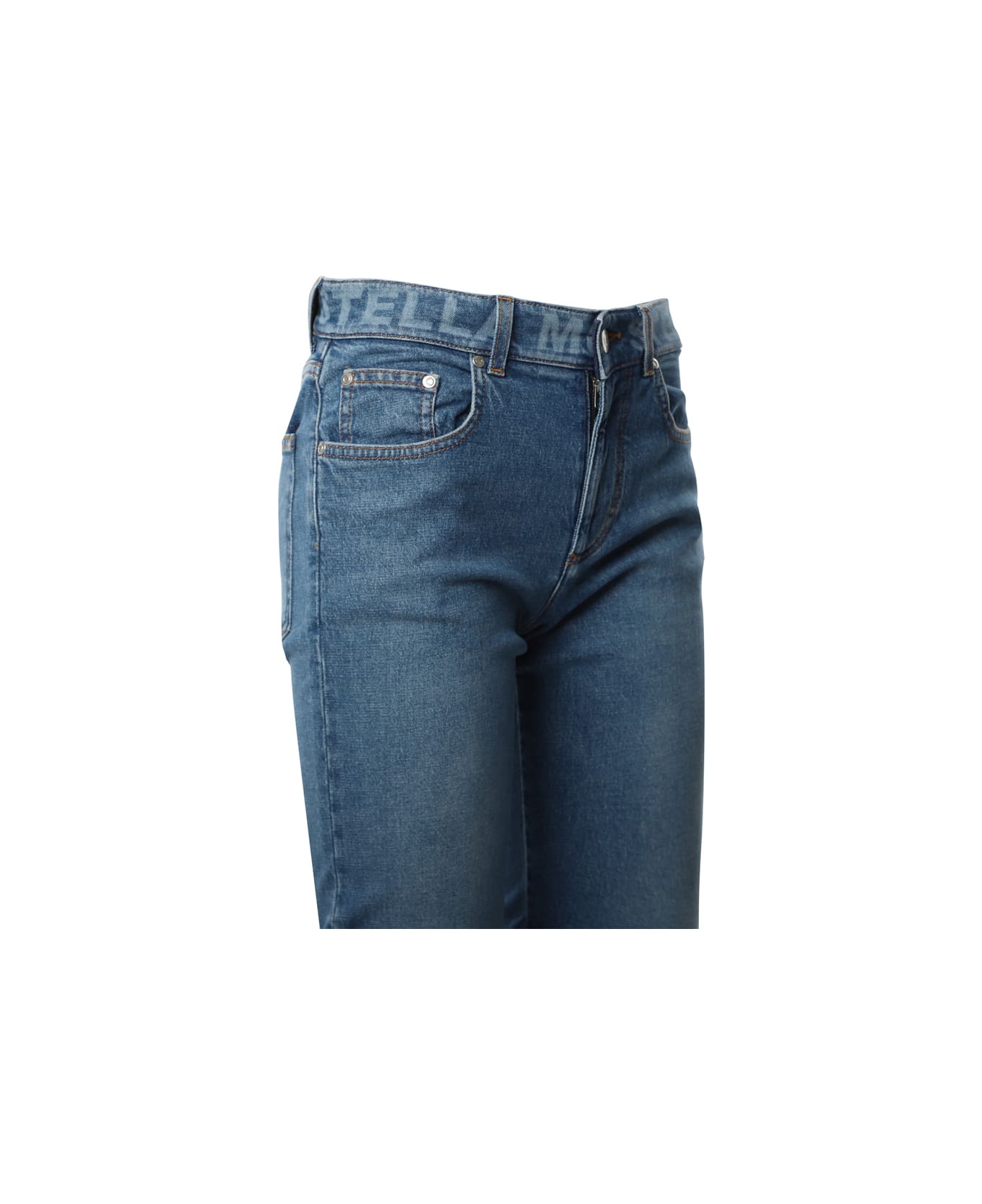 Stella McCartney Flared Jeans In Cotton - Medium blue デニム