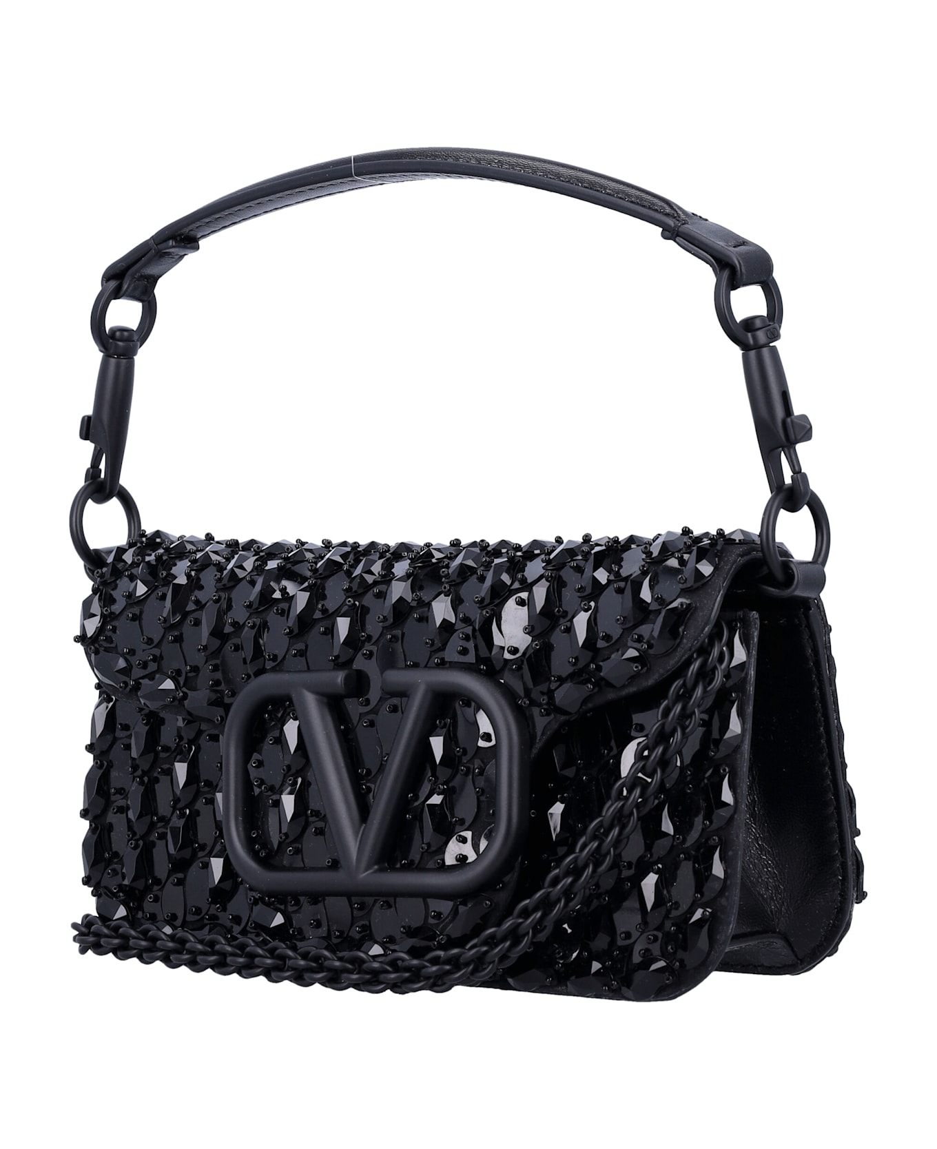 Valentino Garavani Locò Small Shoulder Bag - JET BLACK