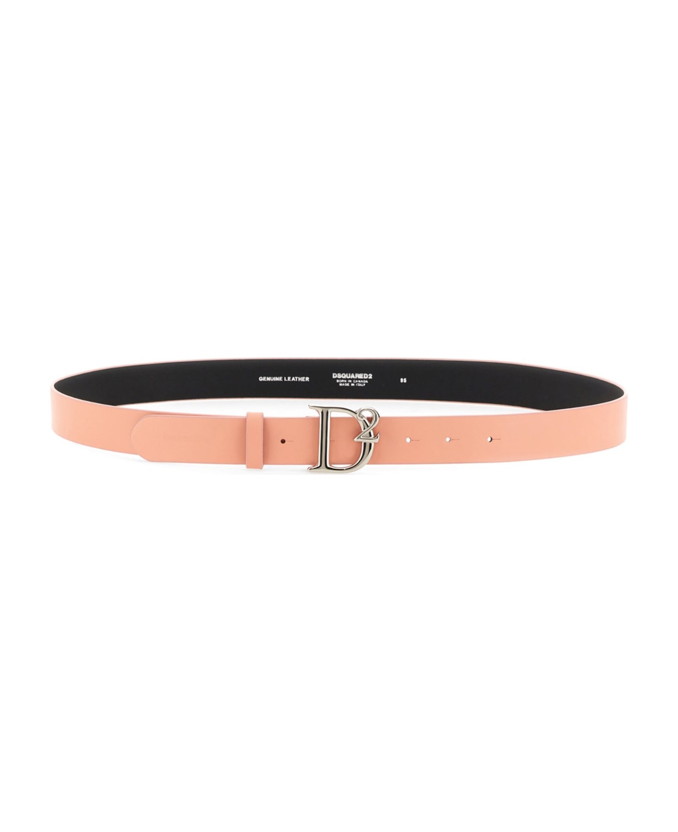 Dsquared2 Belt With Logo - Pink Palladium ベルト