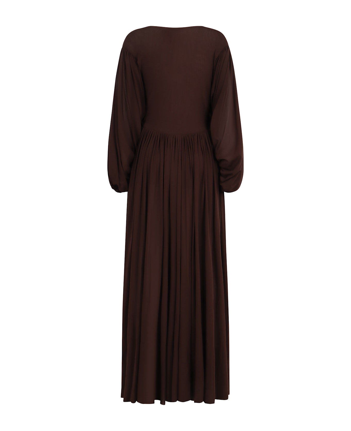 Philosophy di Lorenzo Serafini Draped Long Dress - brown