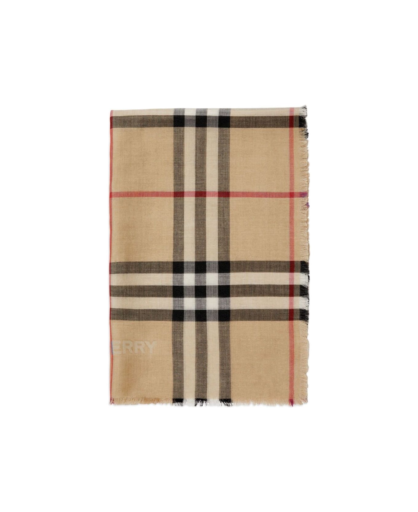 Burberry Scarf - NEUTRALS/BLACK