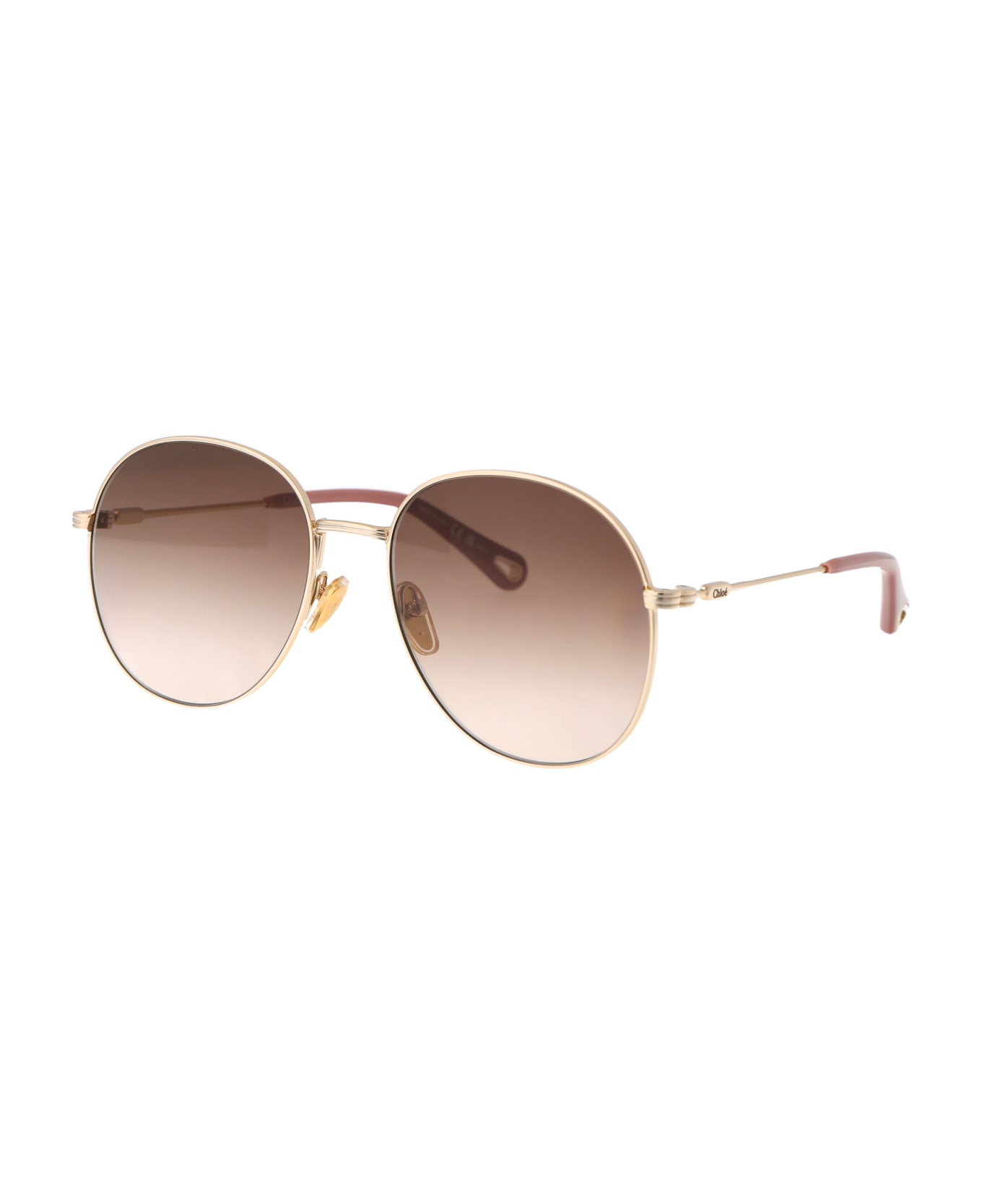 Chloé Eyewear Ch0178s Sunglasses - 002 GOLD GOLD BROWN