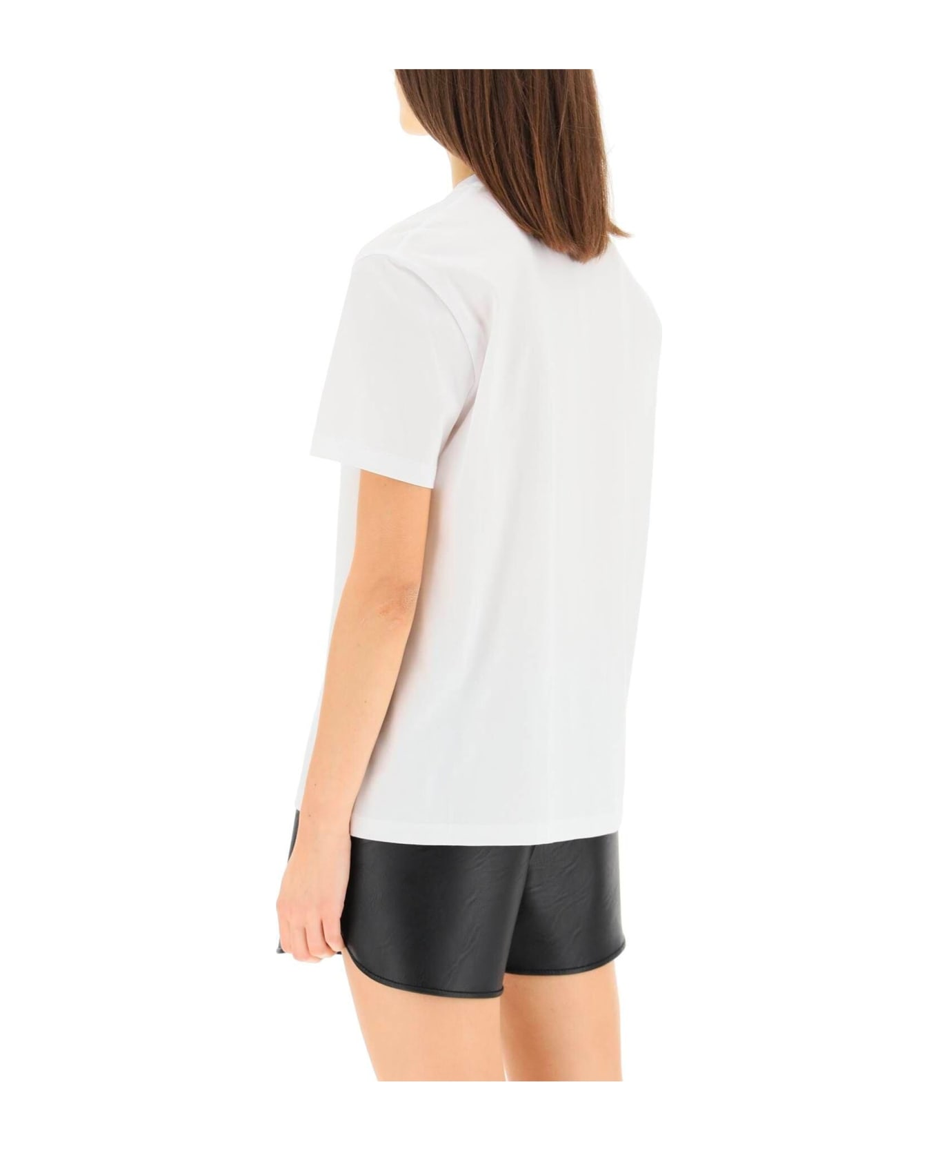 Stella McCartney T-shirt With Gel Logo - White Tシャツ