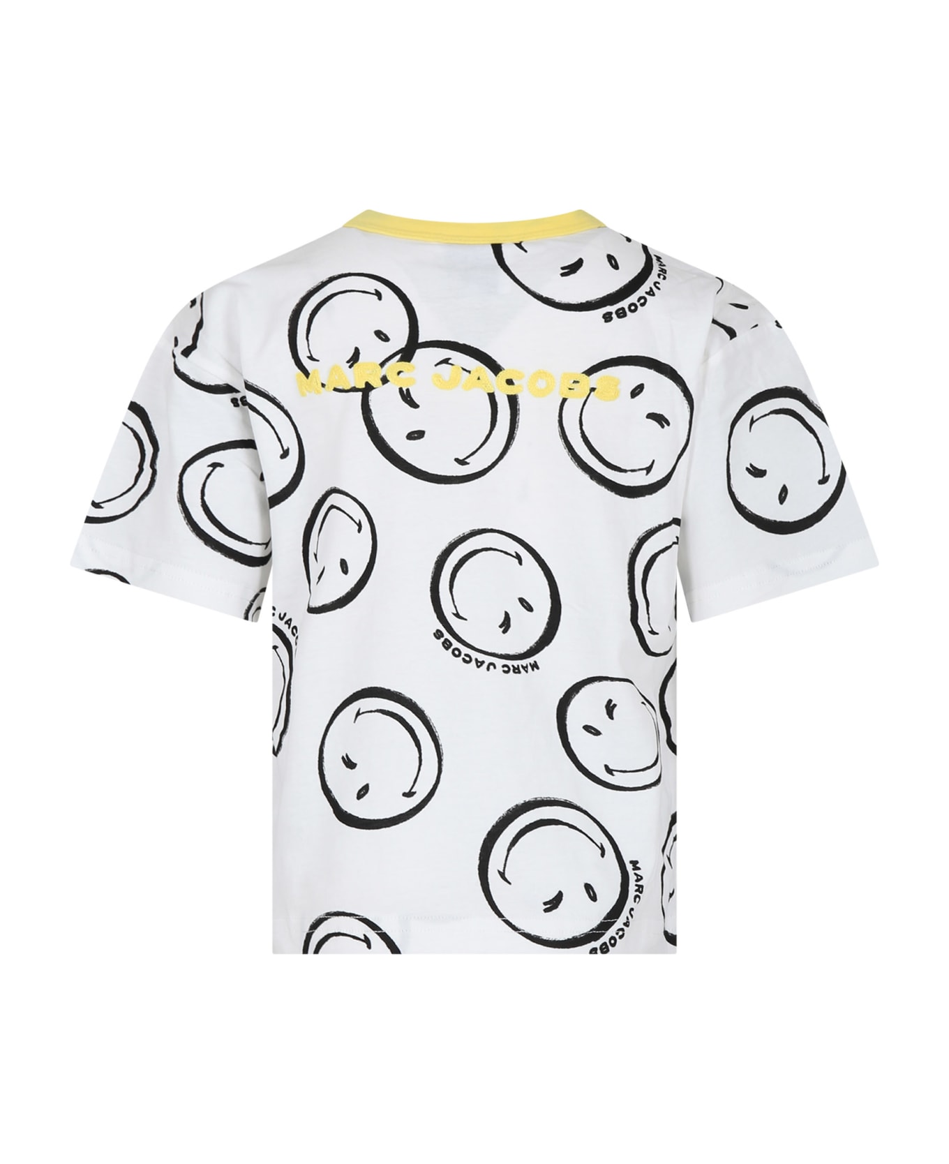 Marc Jacobs White T-shirt For Kids With Logo - White