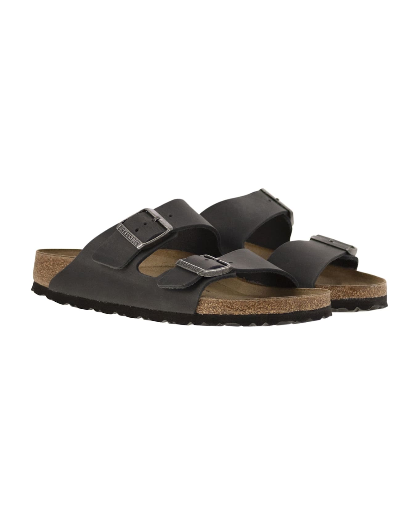 Birkenstock Arizona - Leather Slipper - Black