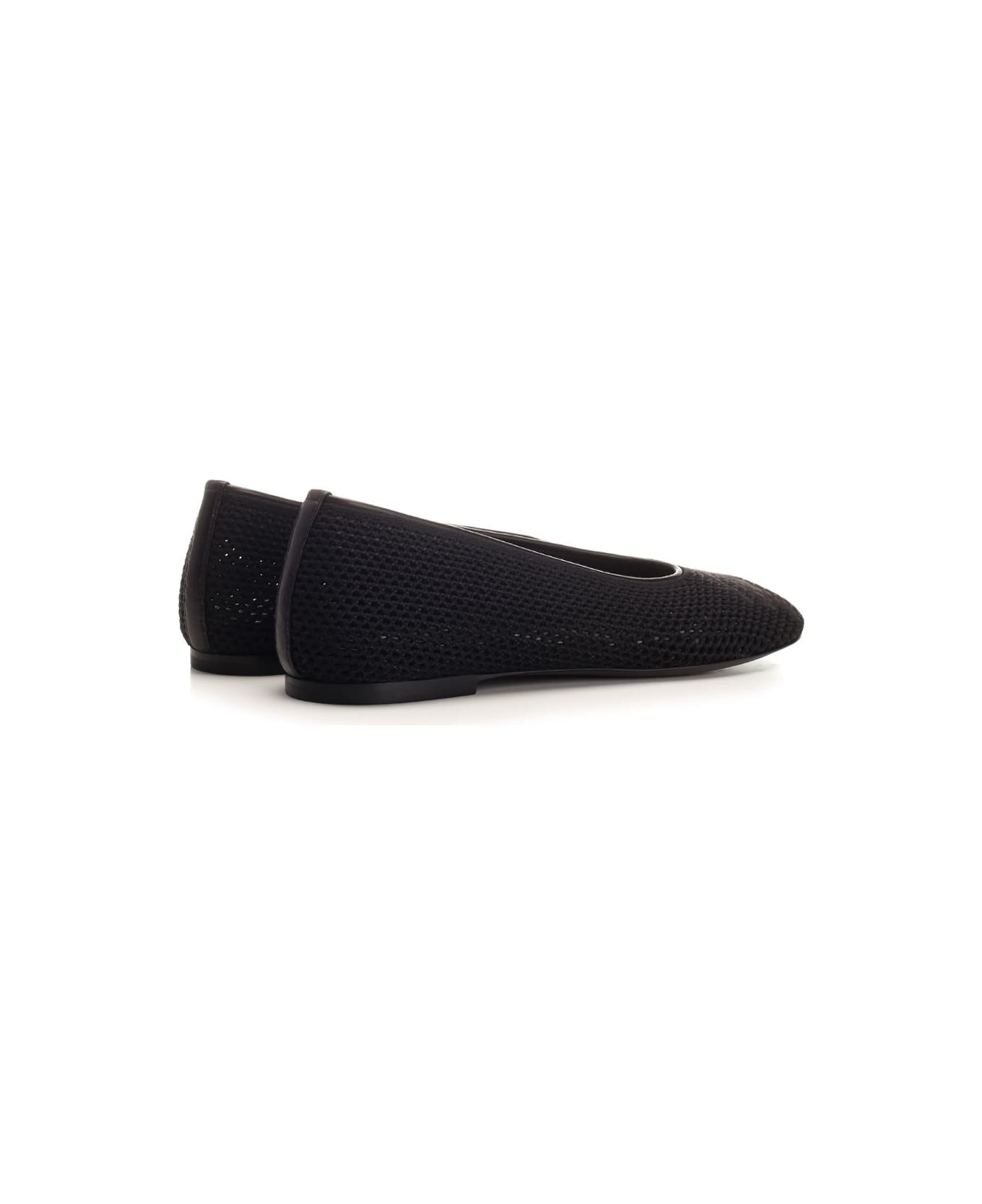 Burberry Flat Ballerina Shoes - Black