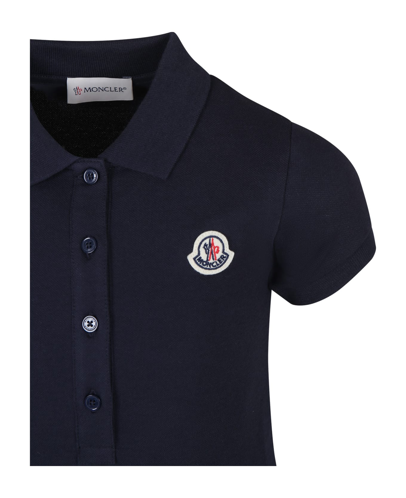 Moncler Blue Casual Dress For Girl
