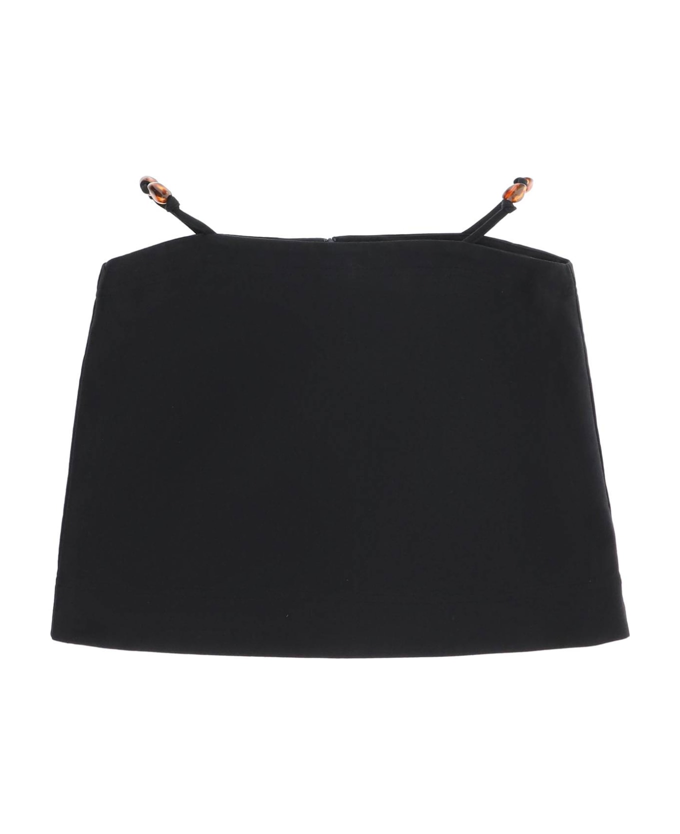 Ganni Mini Skirt - Black スカート