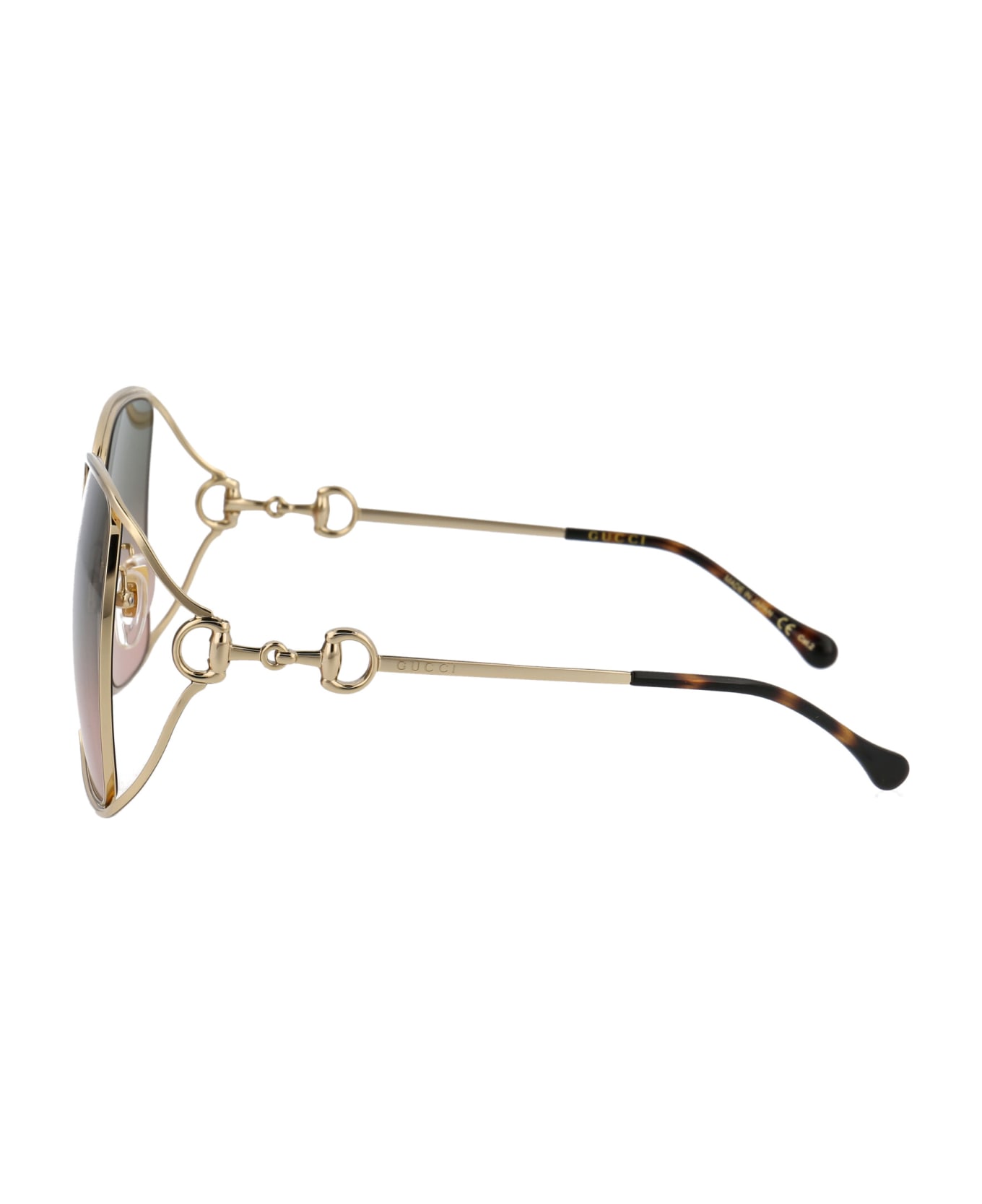 Gucci Eyewear Gg1020s Sunglasses - 001 GOLD GOLD GREEN サングラス