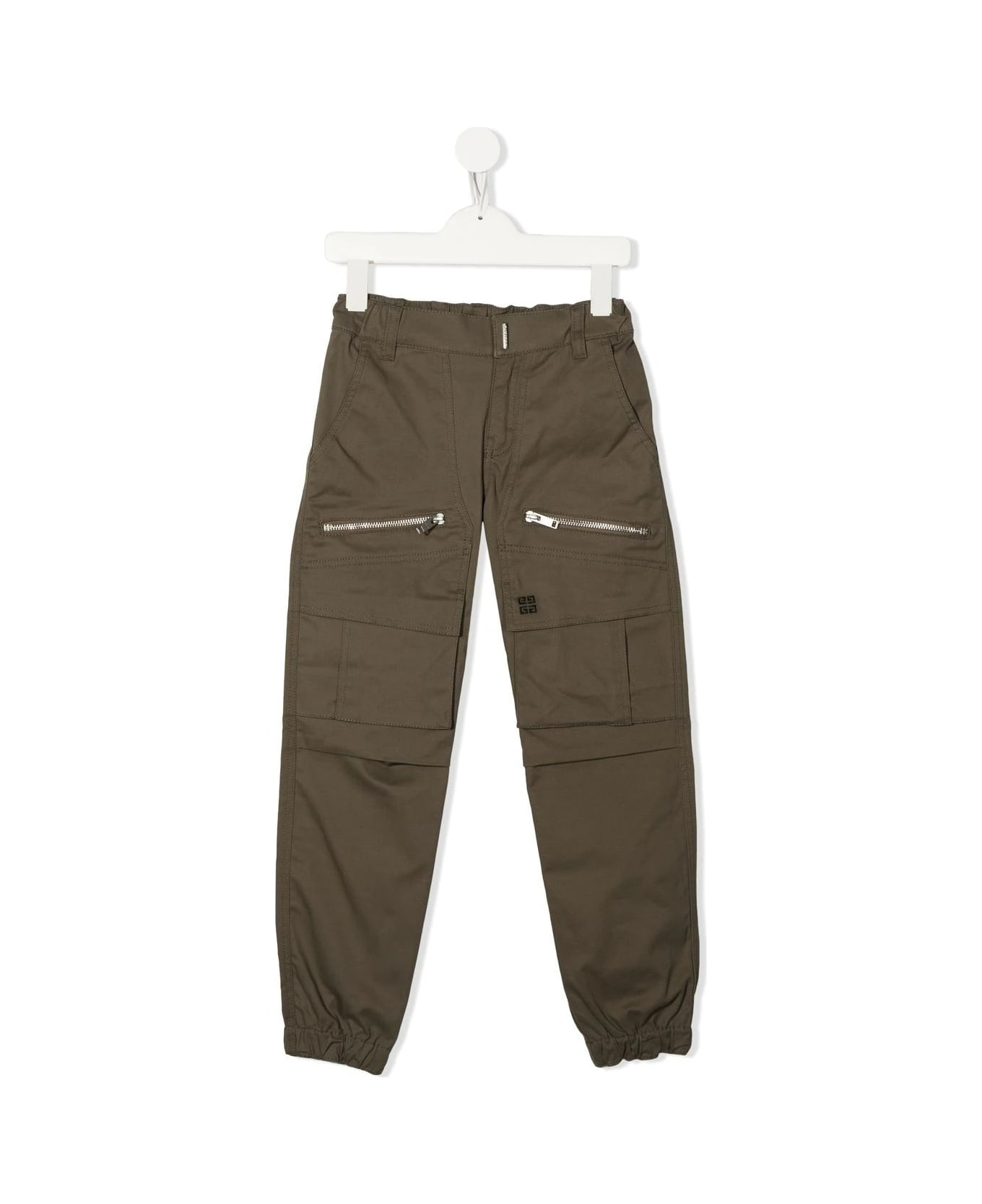 Givenchy Kids Khaki Givenchy 4g Cargo Pants - Kaki