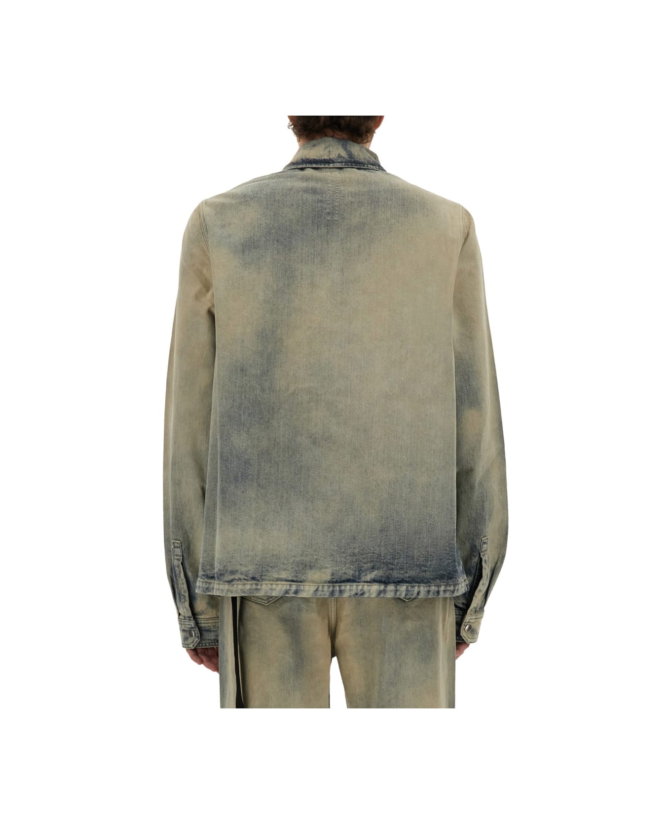 DRKSHDW Jacket With Concealed Zipper - DENIM