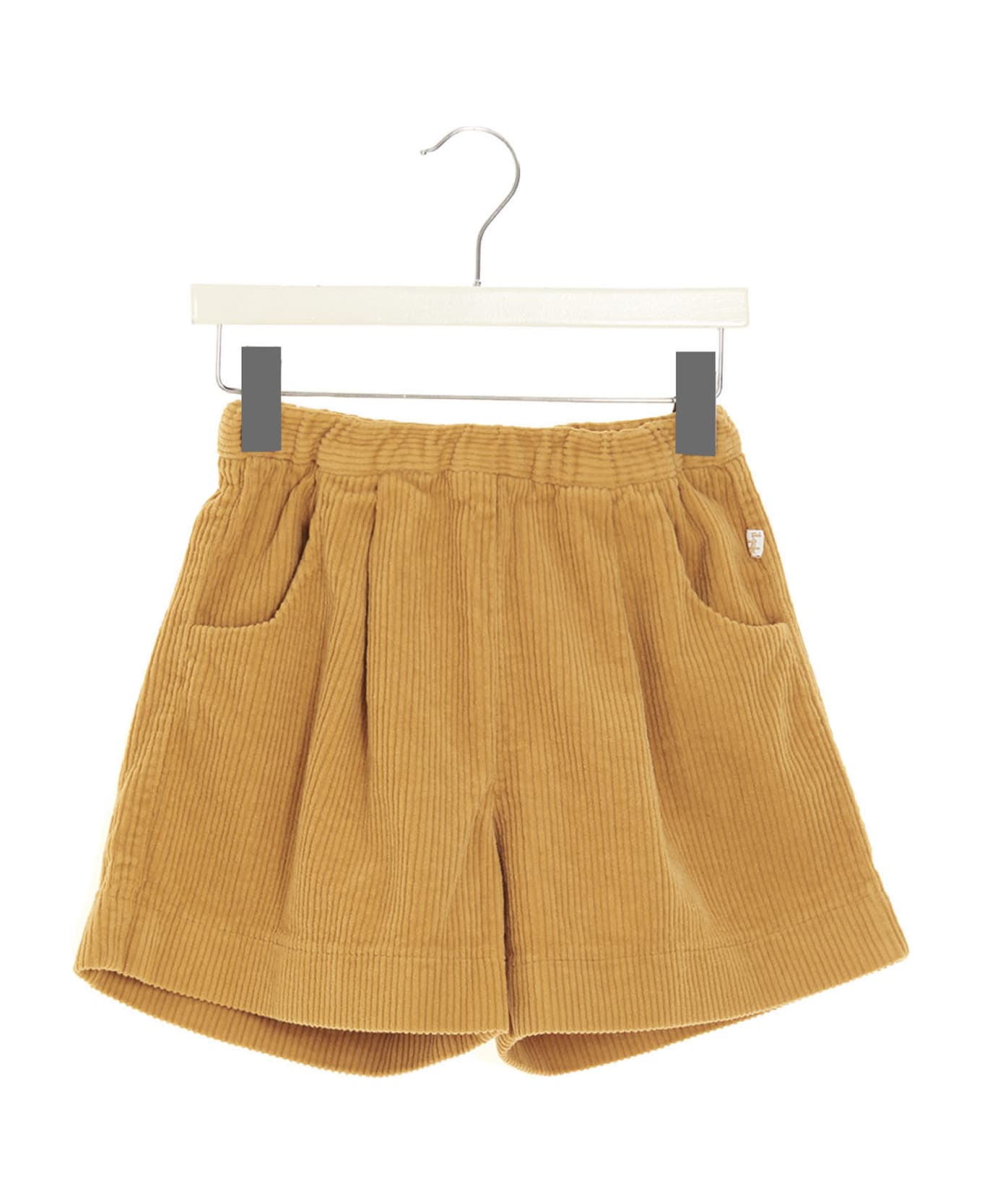 Il Gufo Corduroy Bermuda Shorts - Yellow