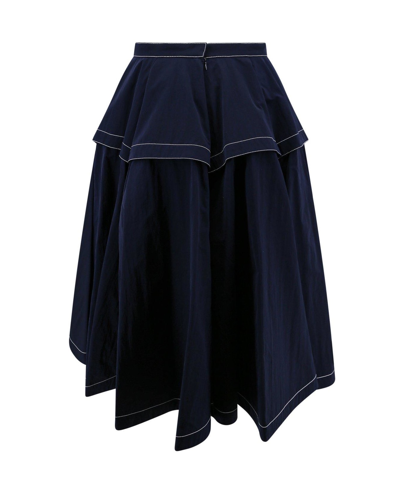 Bottega Veneta Tech A-line Skirt - Blue