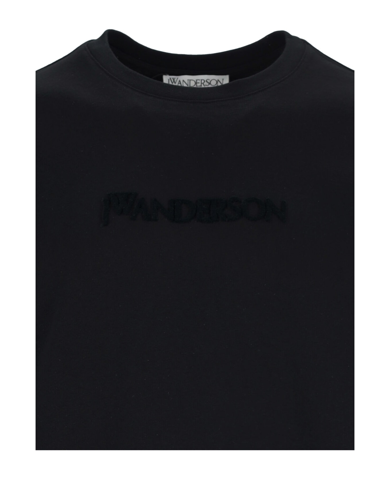 J.W. Anderson Jw Anderson T-shirt With Logo - BLACK