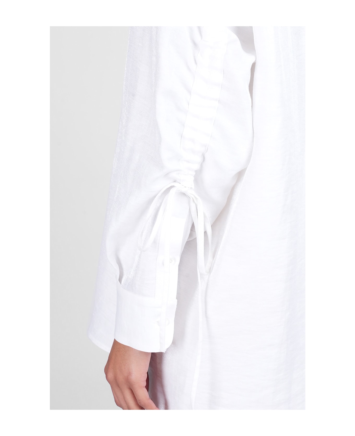 DARKPARK Keanu Shirt In White Linen - white