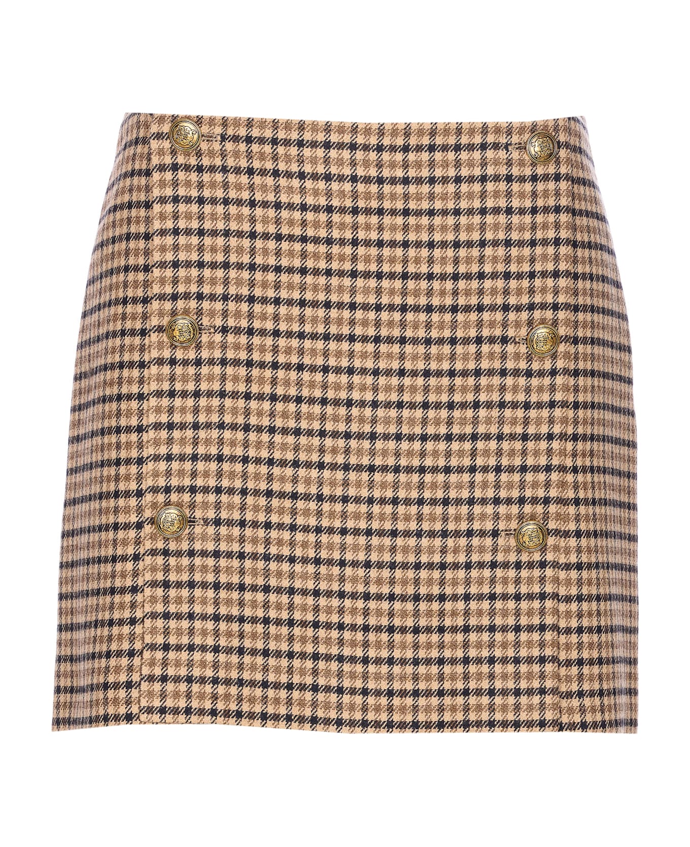TwinSet Check Motif Skirt - MultiColour