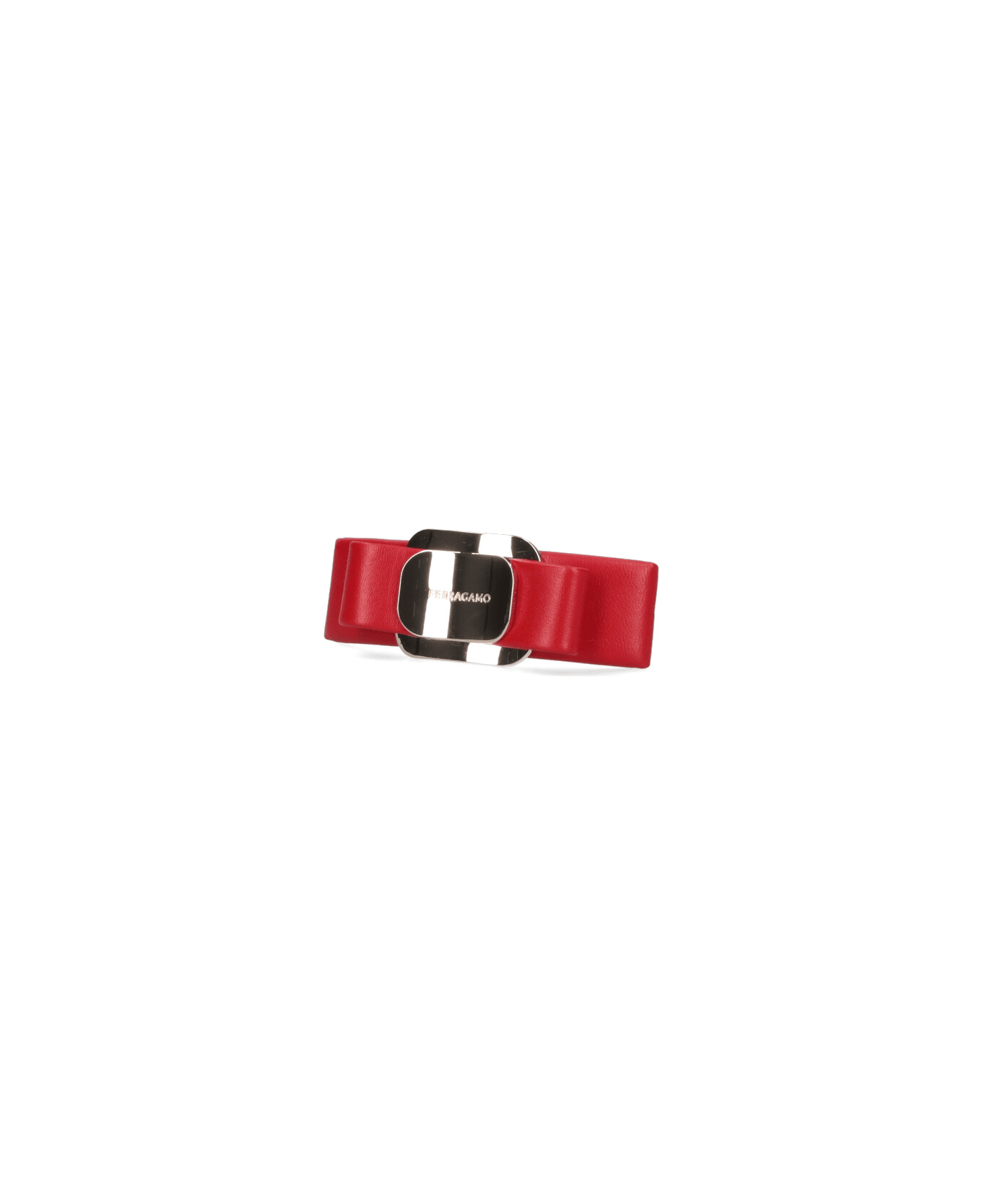 Ferragamo "vara" Hair Clip - Red