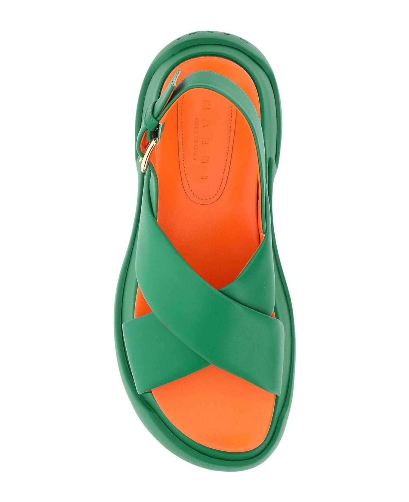 【MARNI】SANDALO ARAS サンダル Marni Grass Green Leather Aras 23 Sandals | italist, ALWAYS