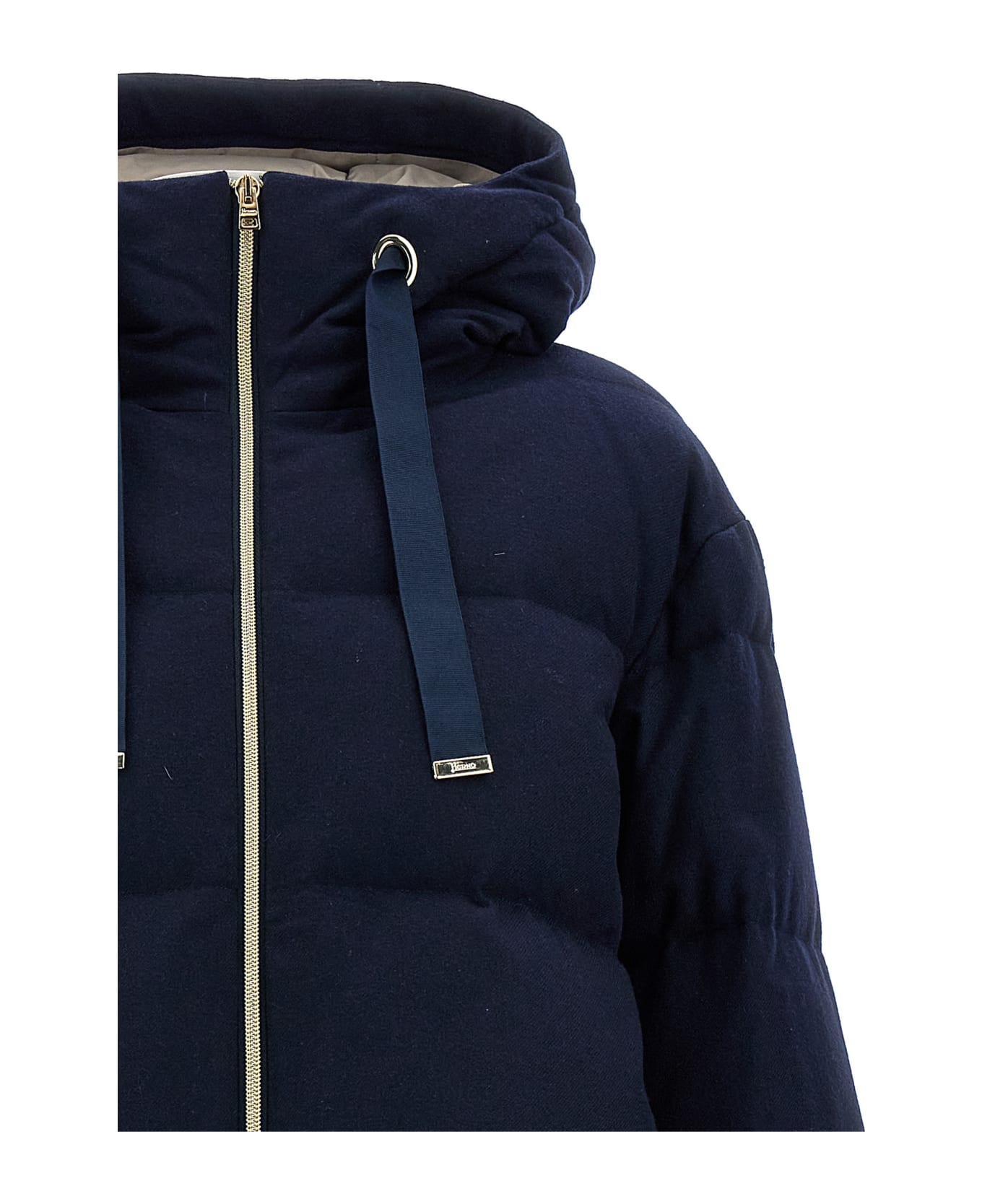 Herno 'ultralight' Hooded Down Jacket - Blue