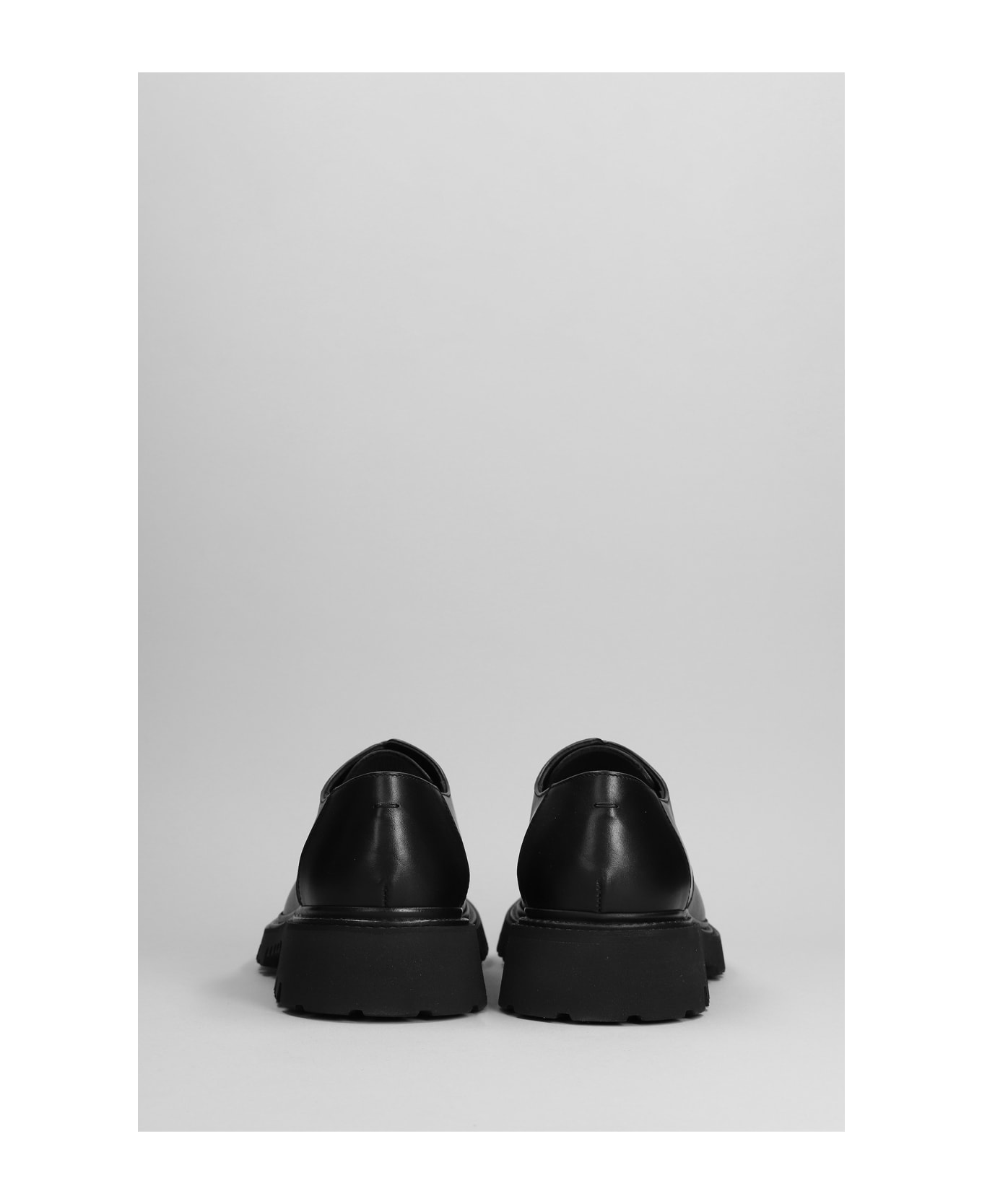 Neil Barrett Lace Up Shoes In Black Leather - black