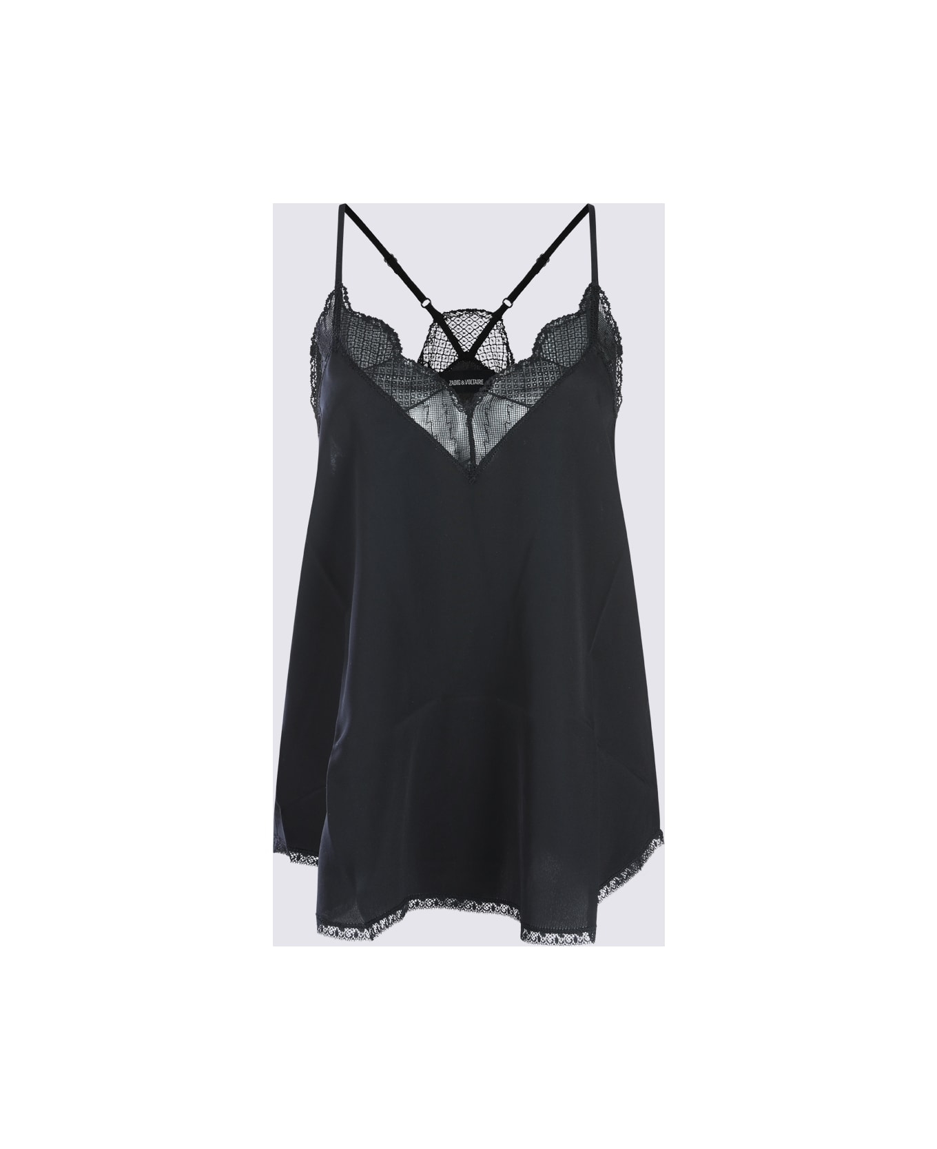 Zadig 
Voltaire Black Silk Top - Black