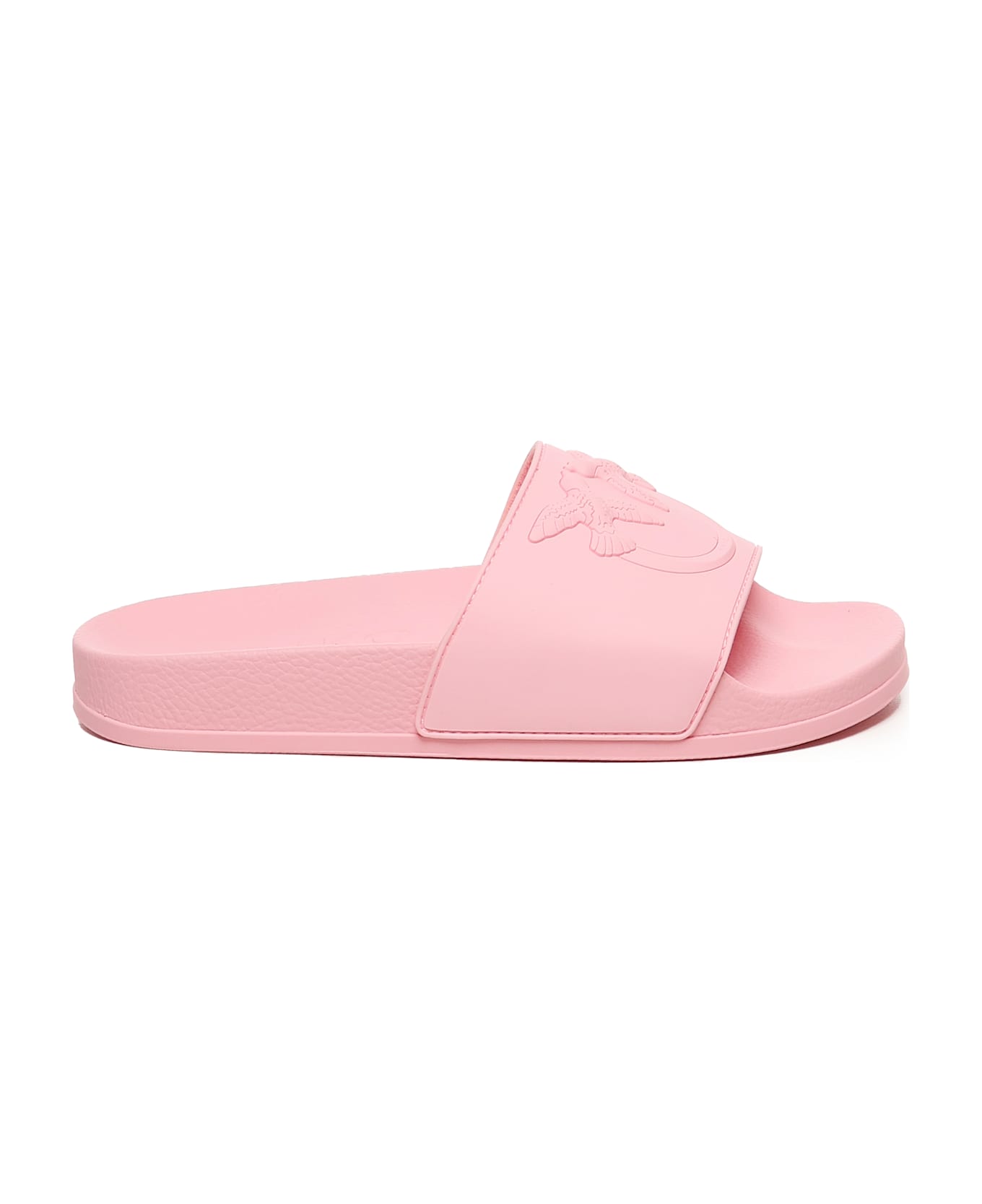 Pinko Rubber Slide With Logo - Pink