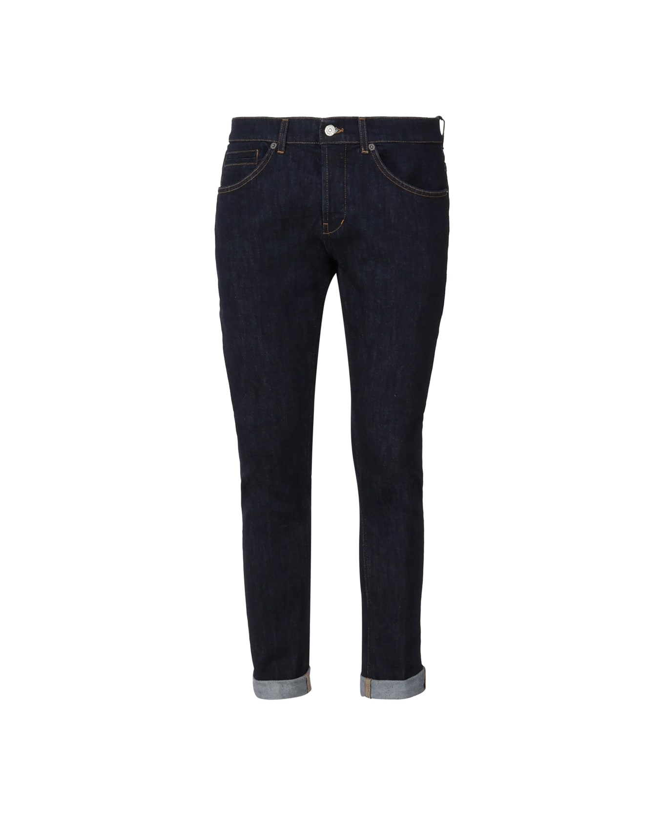 Dondup George Skinny Jeans In Bull Stretch - Blue navy