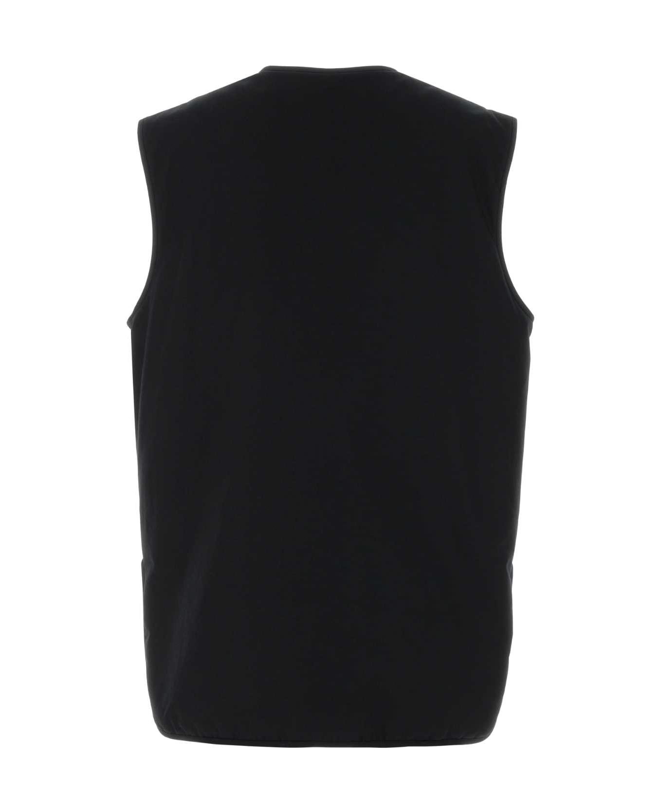 Jil Sander Black Cotton Vest - Black