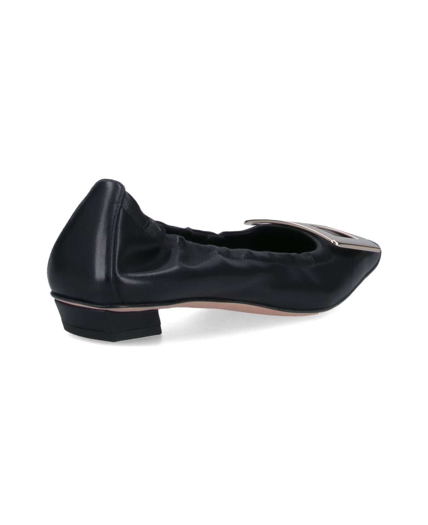 Roger Vivier "belle Vivier" Ballet Flats - Black  
