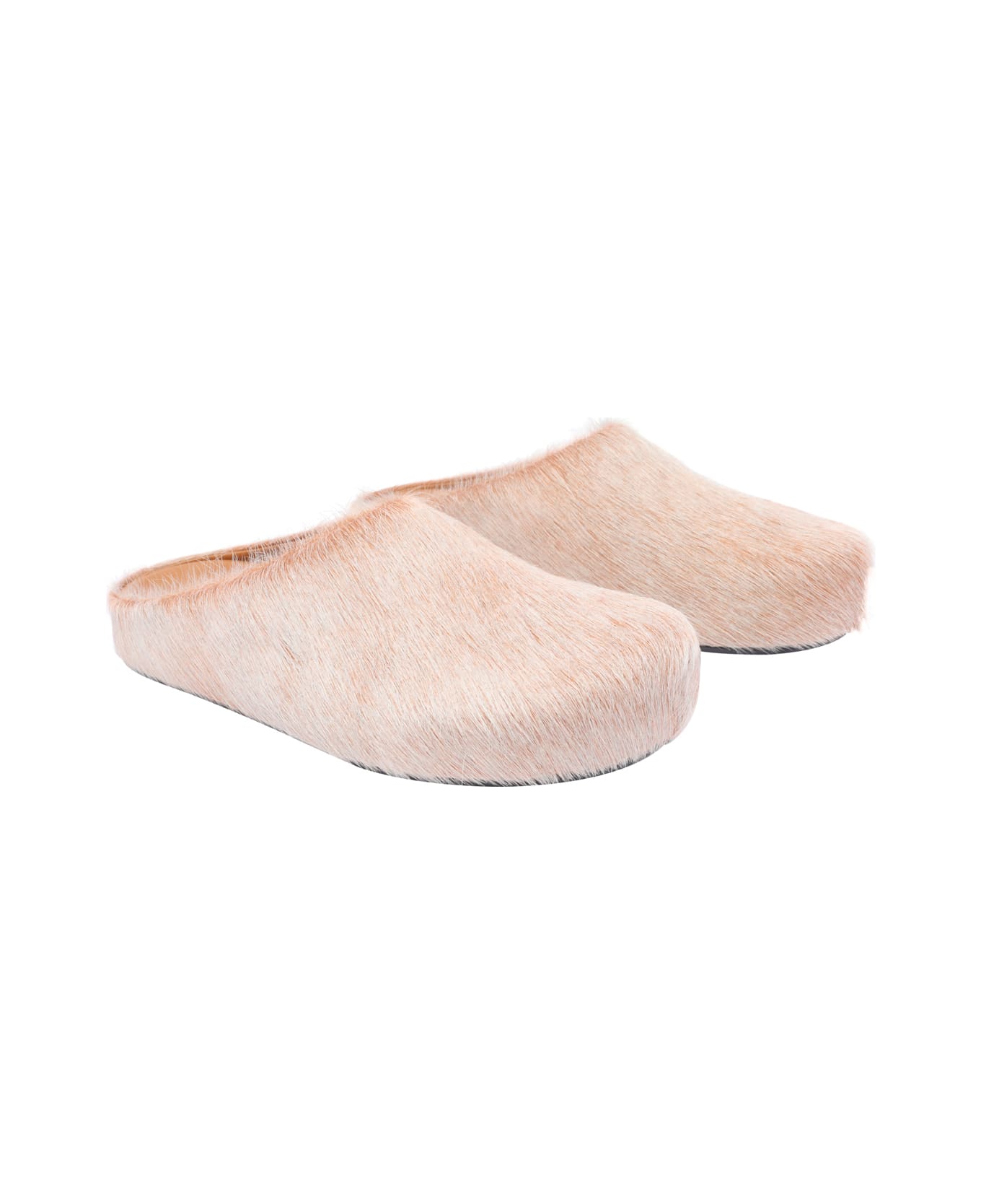 Marni Long Hair Fussbett Sabot - Beige