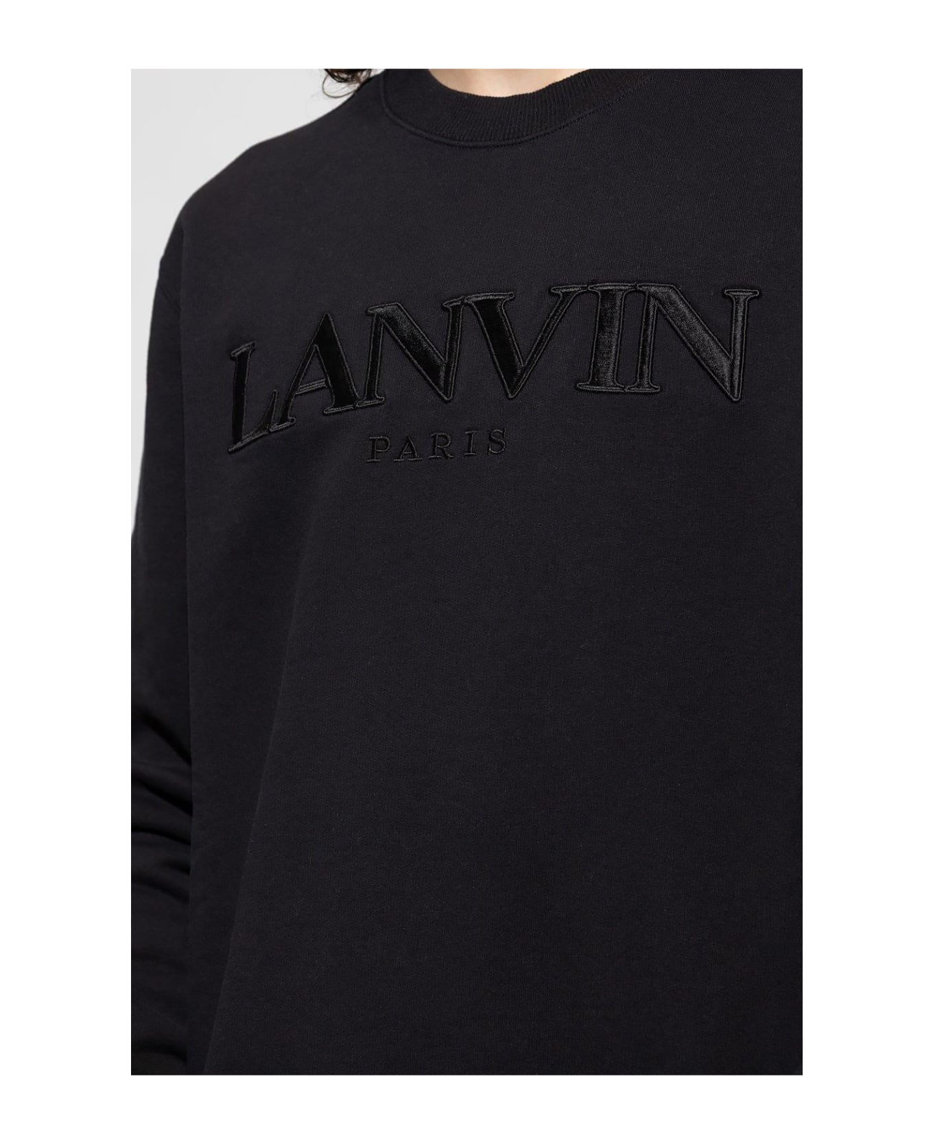 Lanvin Logo Embroidered Crewneck Sweatshirt