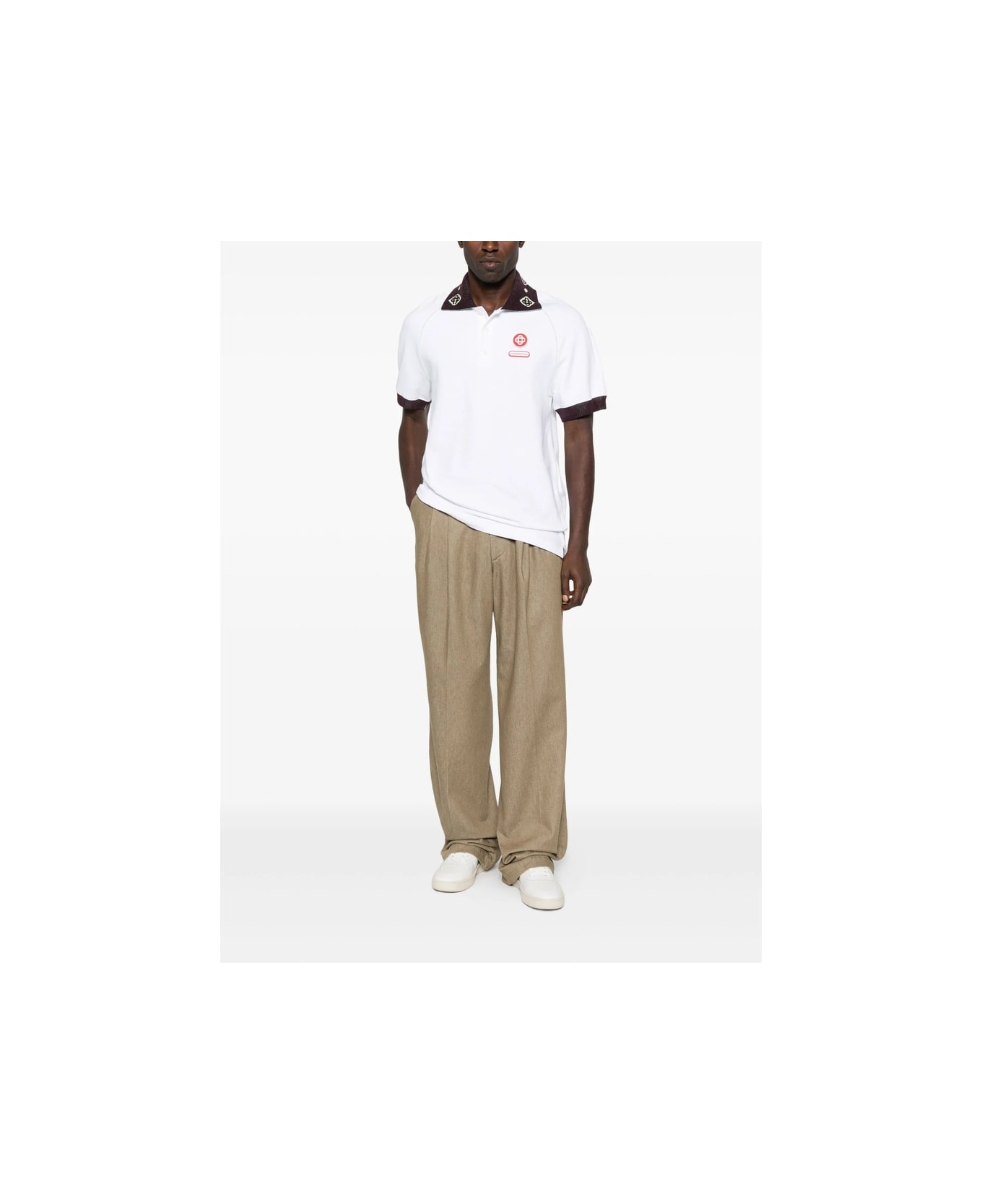 Casablanca Sweater - WHITE ポロシャツ