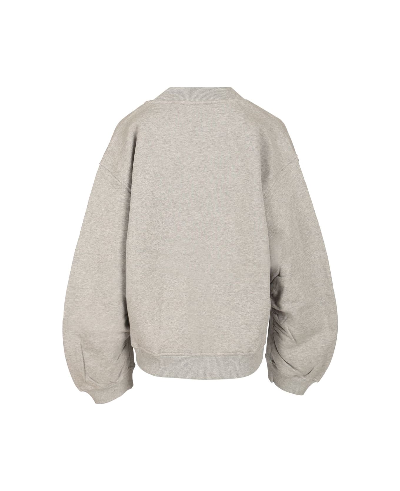 The Attico Fleece Sweatshirt - Light Grey