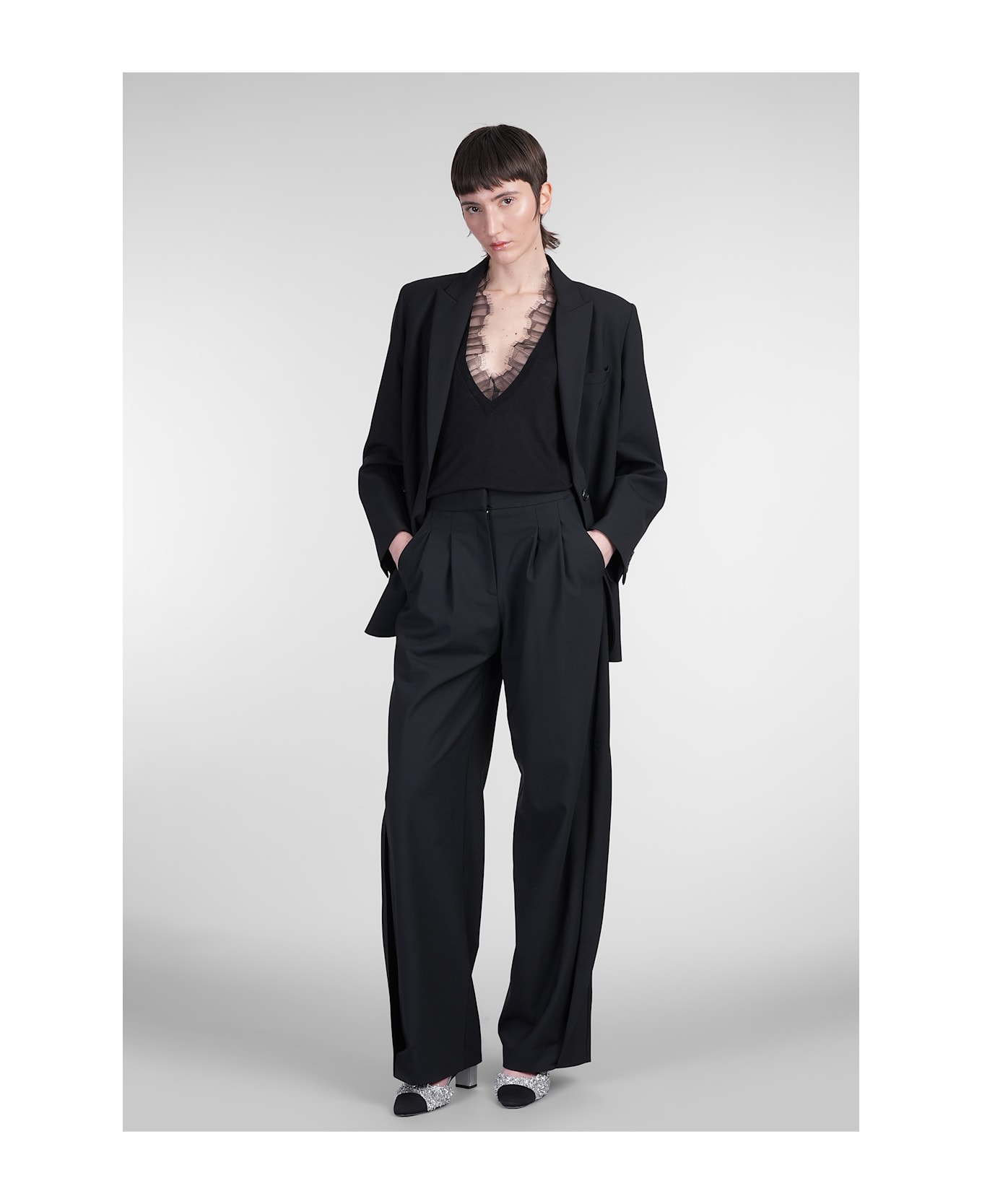 IRO Cirse Pants In Black Polyester - black