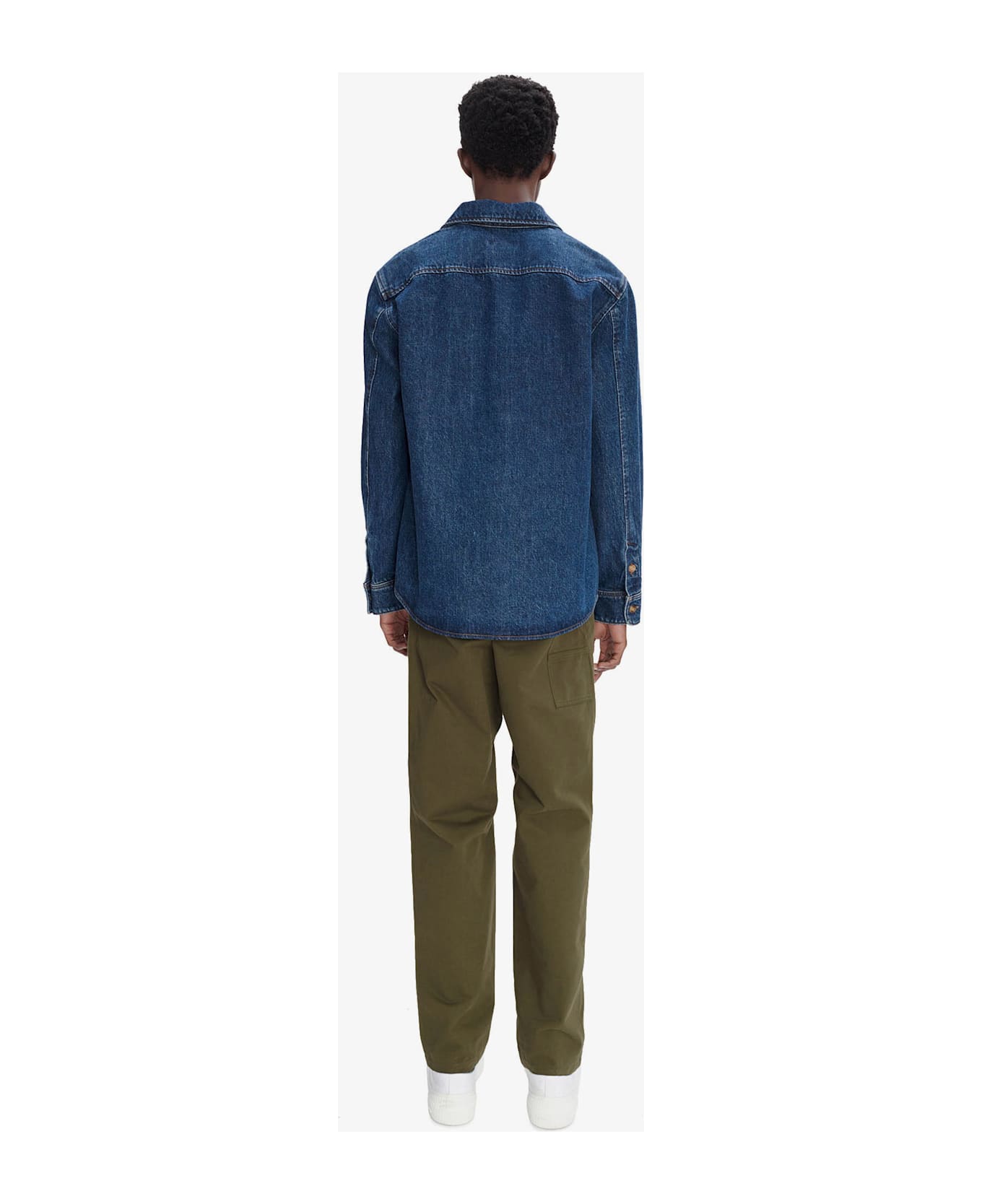 A.P.C. Surchemise Vittorio Brodee - Ial Indigo Delave