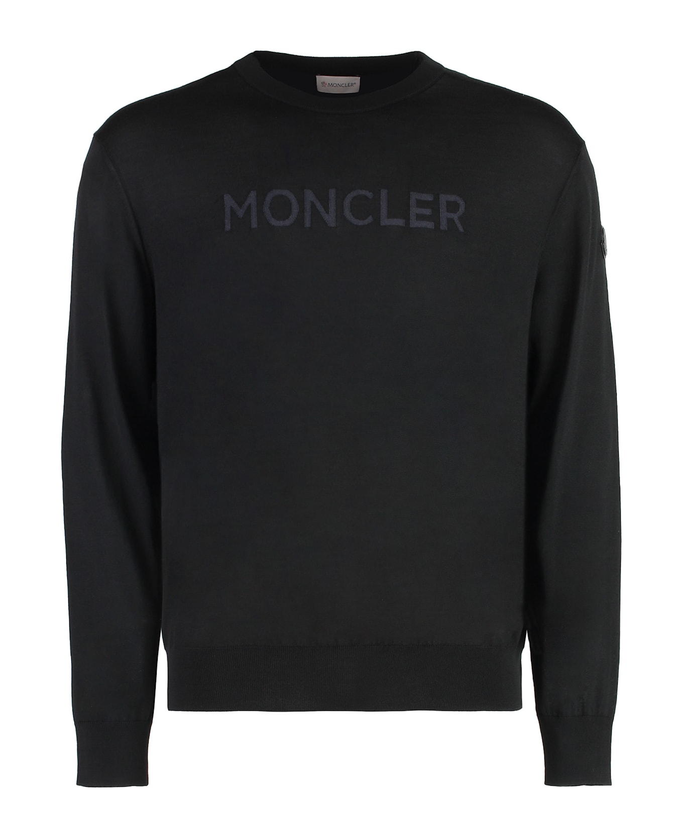 Moncler Virgin Wool Crew-neck Sweater - black