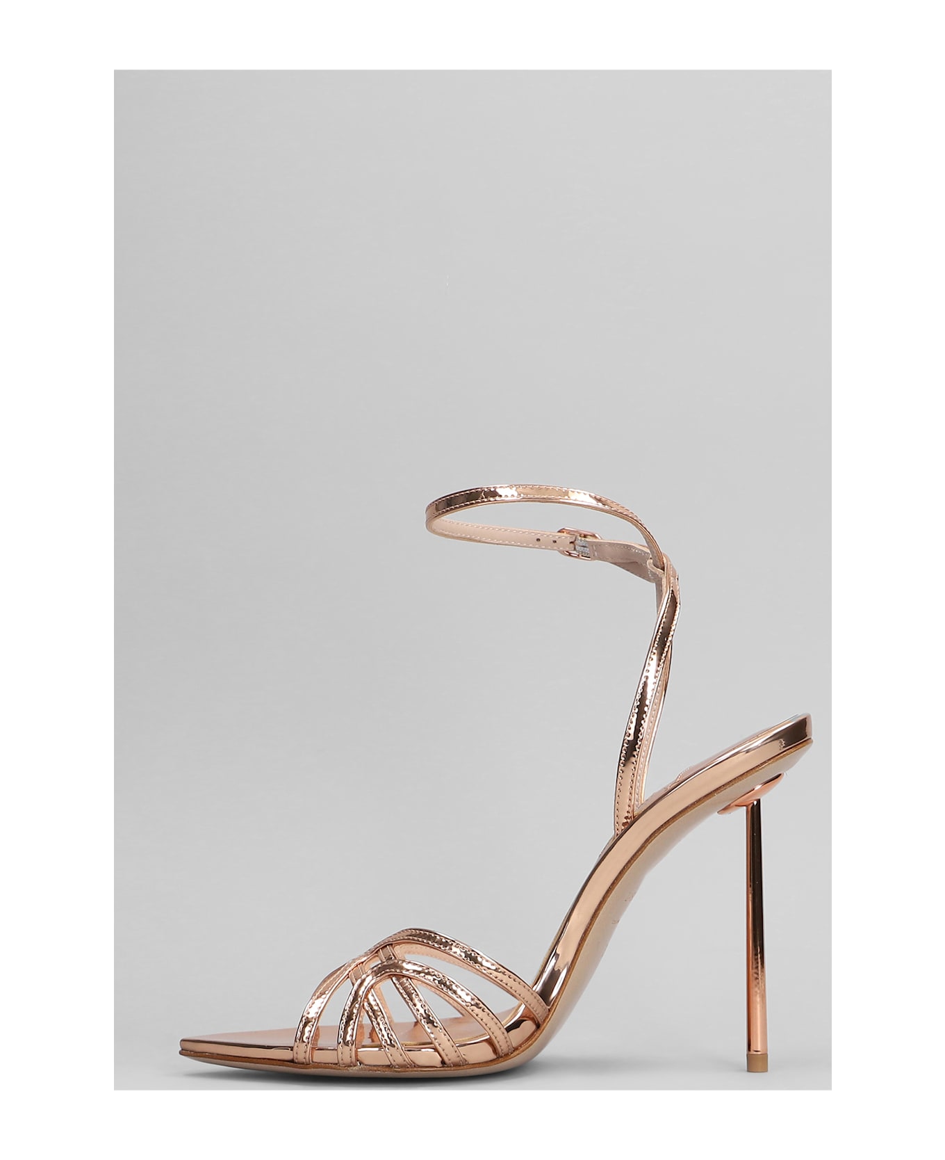 Le Silla Bella Sandals In Copper Leather - copper