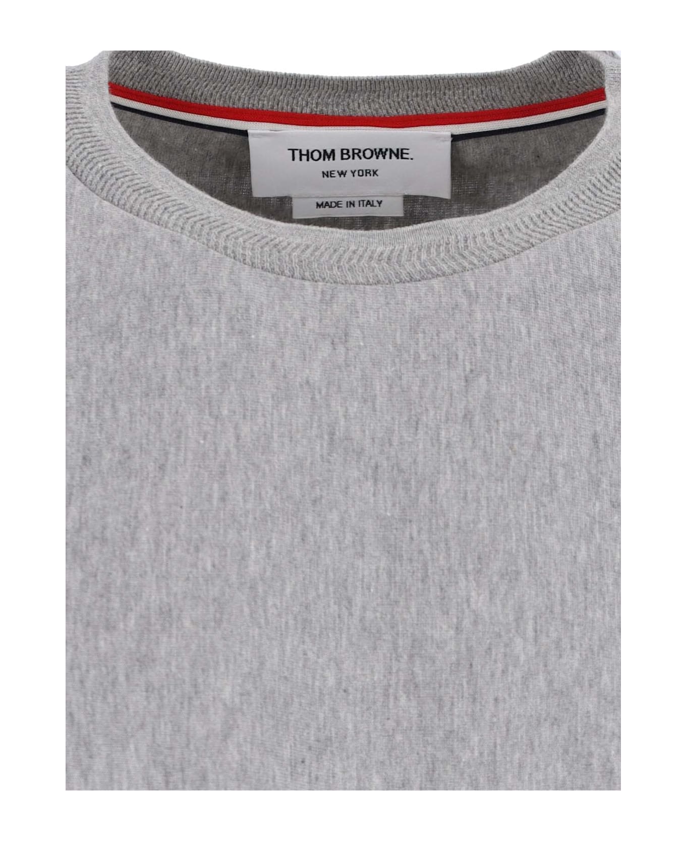 Thom Browne Logo T-shirt - Gray