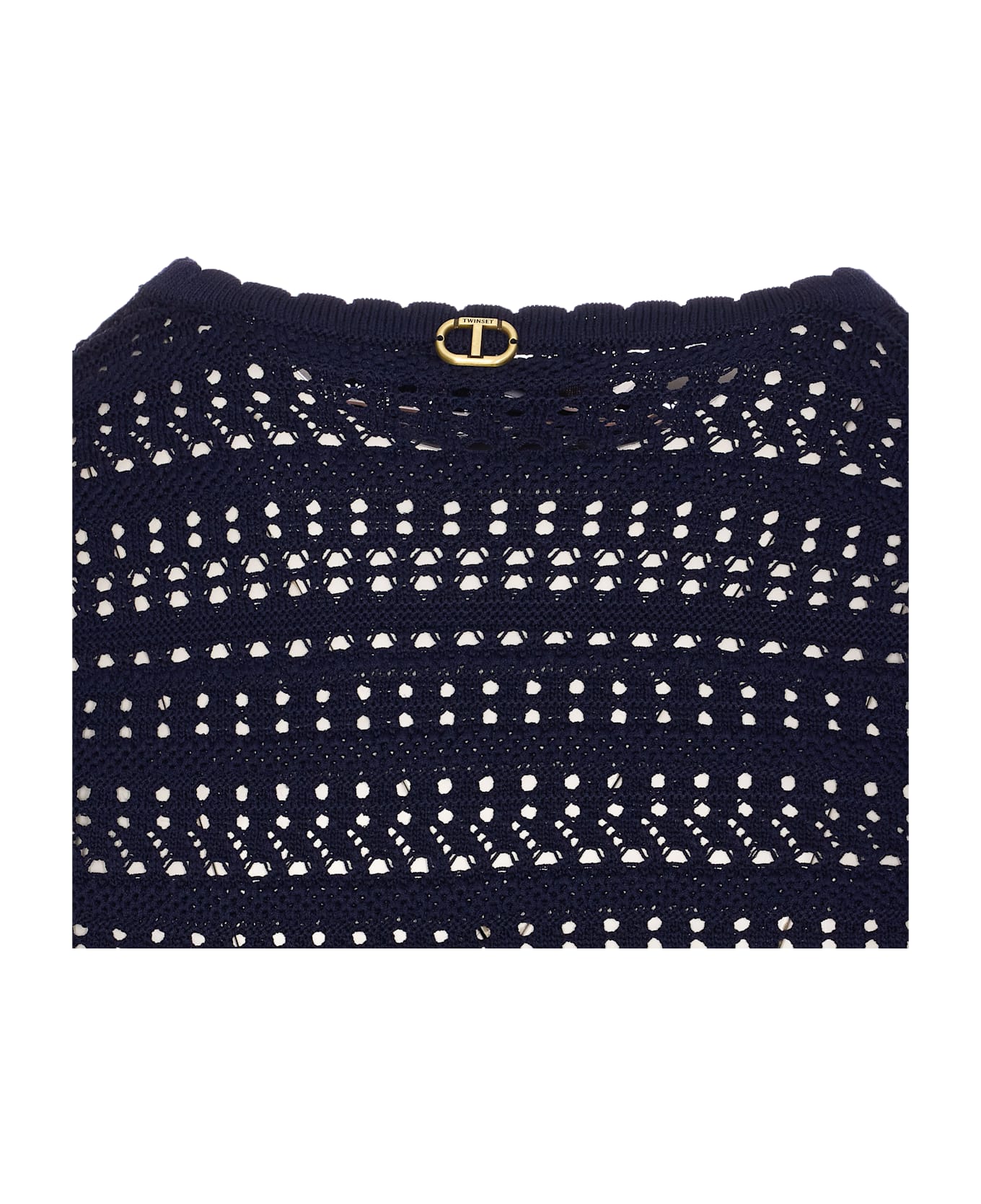 TwinSet Knitted Top - Blue