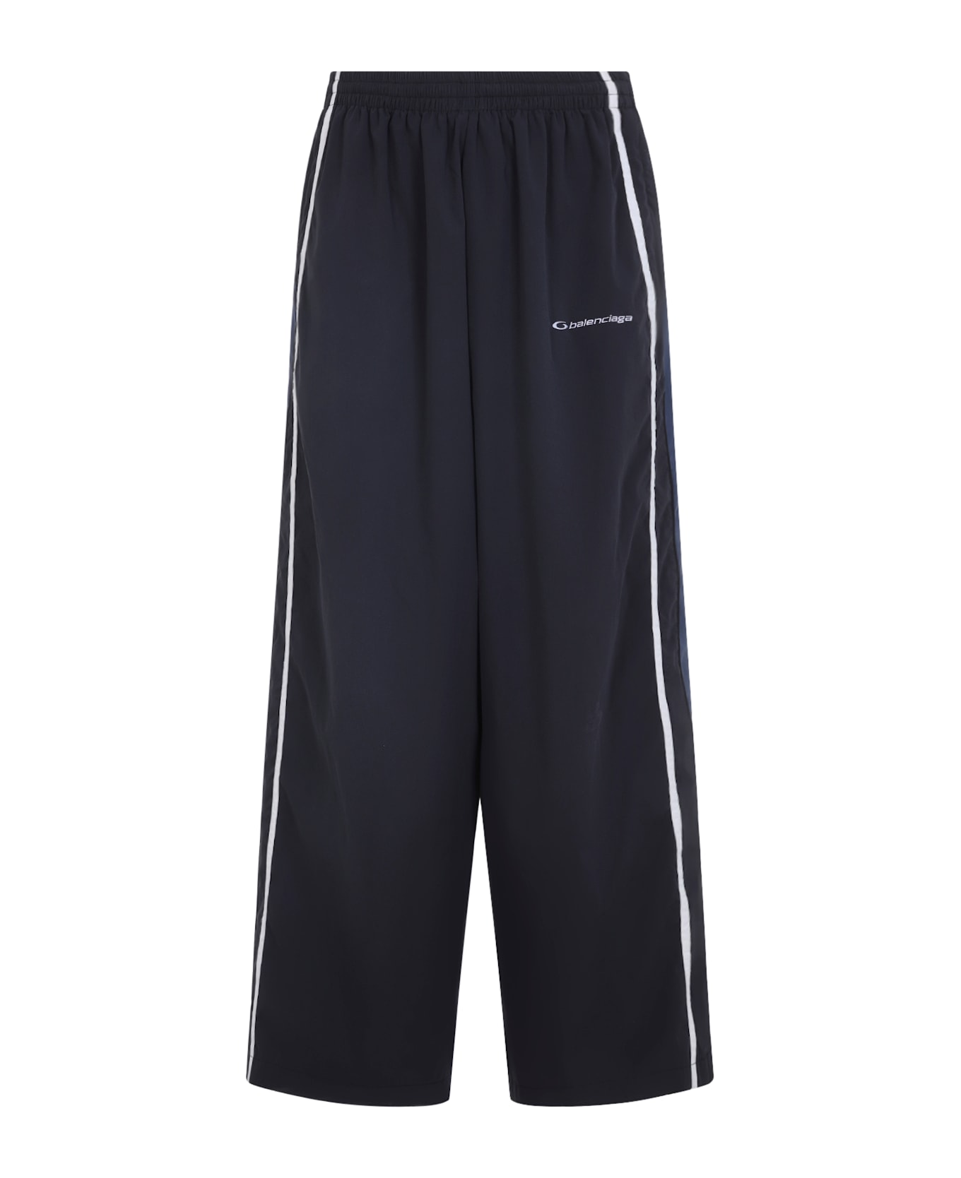 Balenciaga Polyester Track Pants - Washed Black