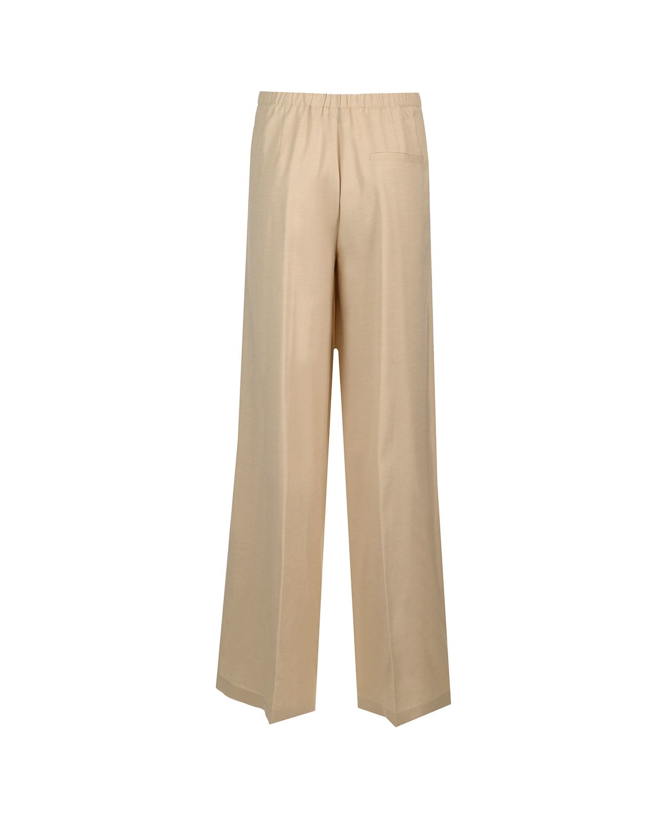 Forte_Forte Soft Cut Trousers With Pleats - Dune